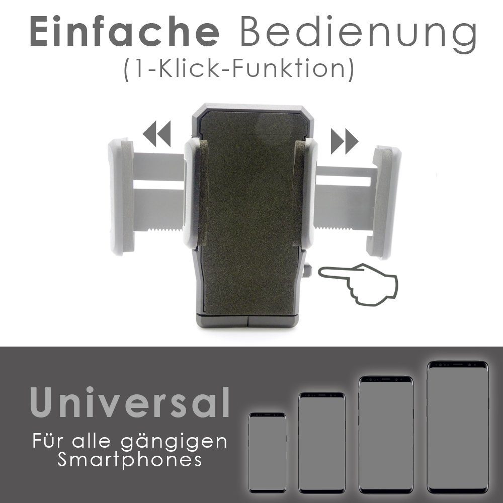 scozzi Handy-Halterung Handyhalterung Auto Saugnapf Windschutzscheibe Scheibe Handy Halter – Bild 4 von 5