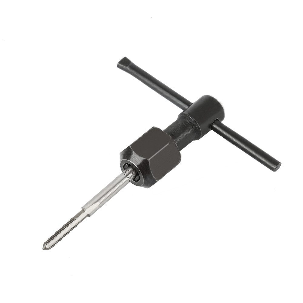 JEOBEST Gewindeschneider Gewindebohrer und Schneideisen Set, (40-tlg) mit Windeisen, Metall – Bild 4 von 5