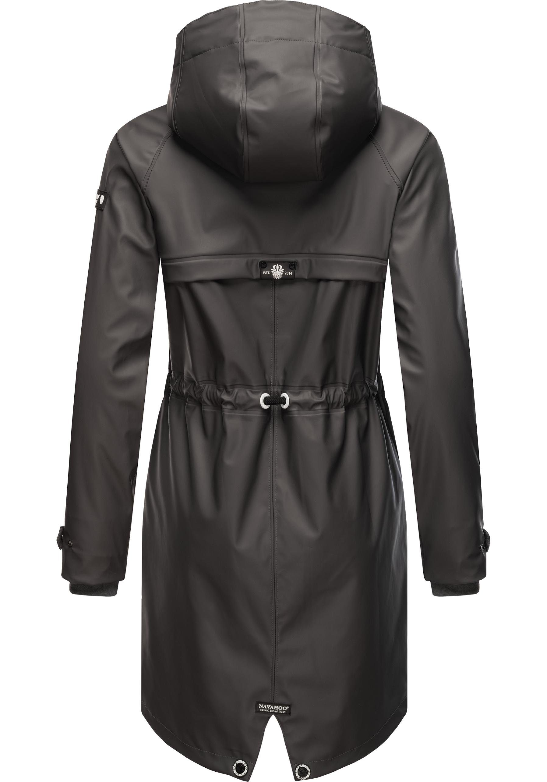 Navahoo Regenjacke Rainy Flower modischer Damen Regenmantel mit Kapuze