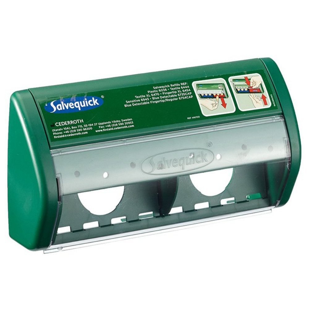 DocMed Pflasterspender Salvequick Pflasterspender, (Pflasterstation, 1-tlg., Hygienische Wundversorgung, Pflasterentnahme), leicht nachfüllbar