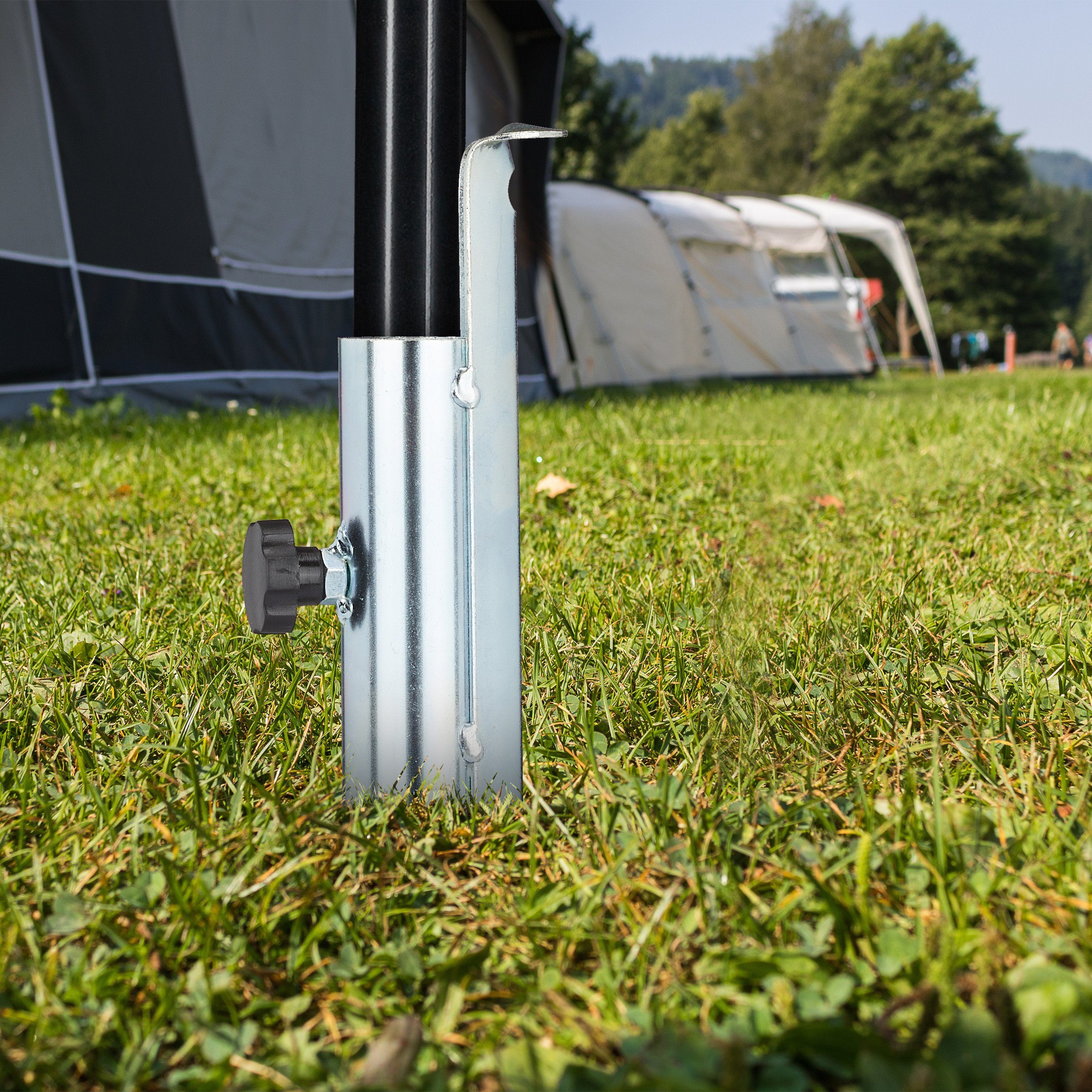 relaxdays Schirmhalter Rasendorn für Sonnenschirm günstig online kaufen