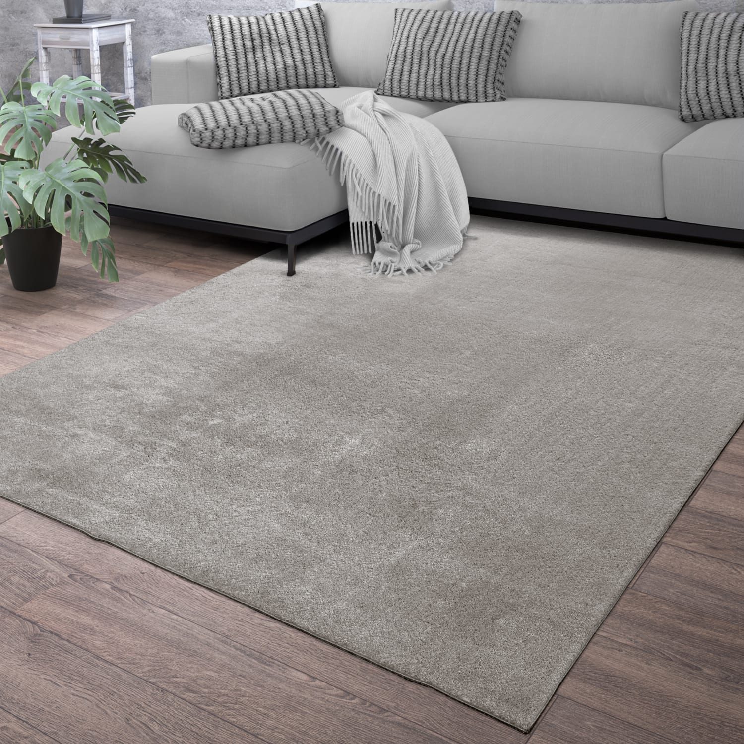 TT Home Teppich, Rechteckig, Höhe: 14 mm, Wohnzimmer Kurzflor Einfarbig Mod günstig online kaufen