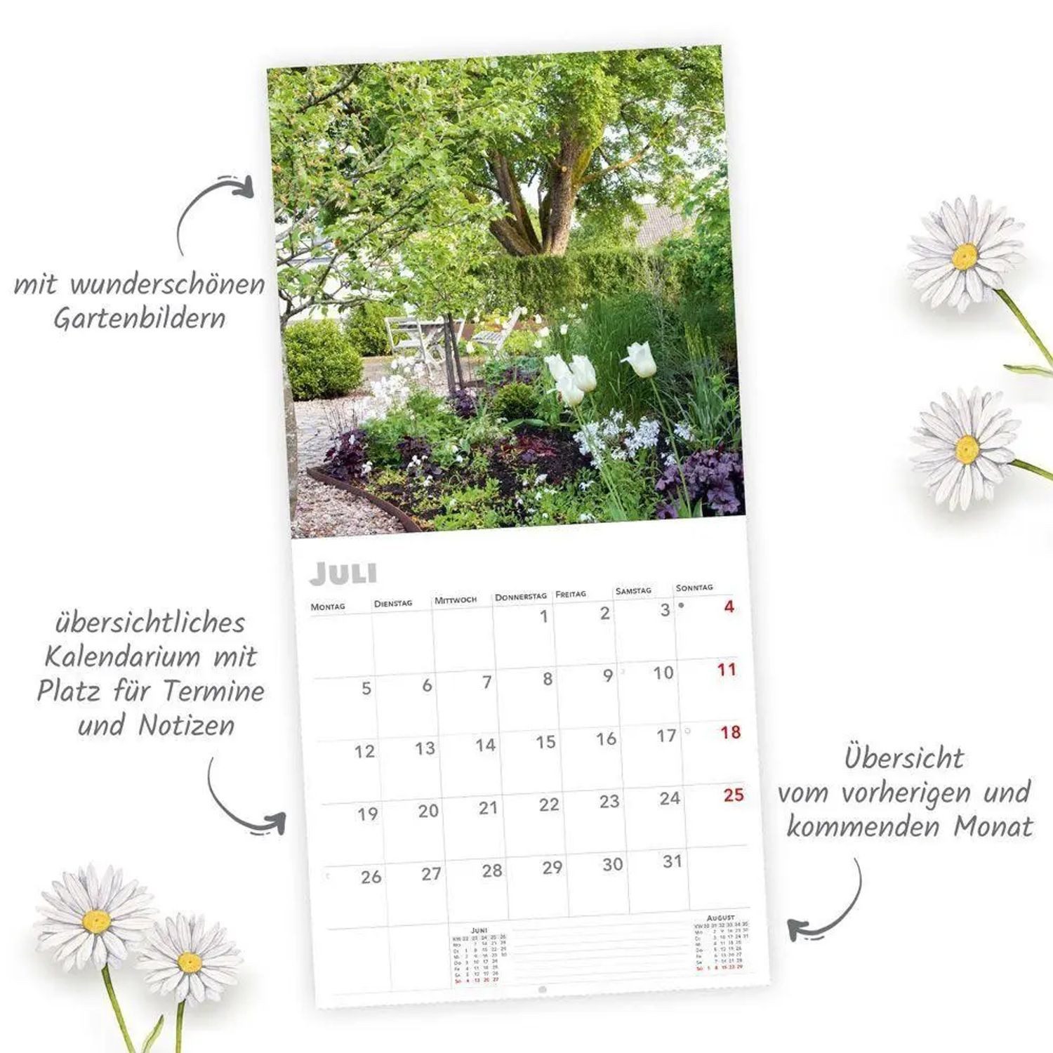 Trötsch Verlag Wandkalender TRÖTSCH - Broschürenkalender Gartenträume 2027