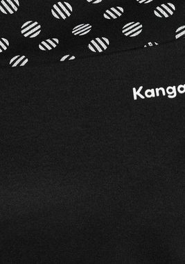 KangaROOS Sweatkleid mit Print im Schulter- und Ärmelbereich