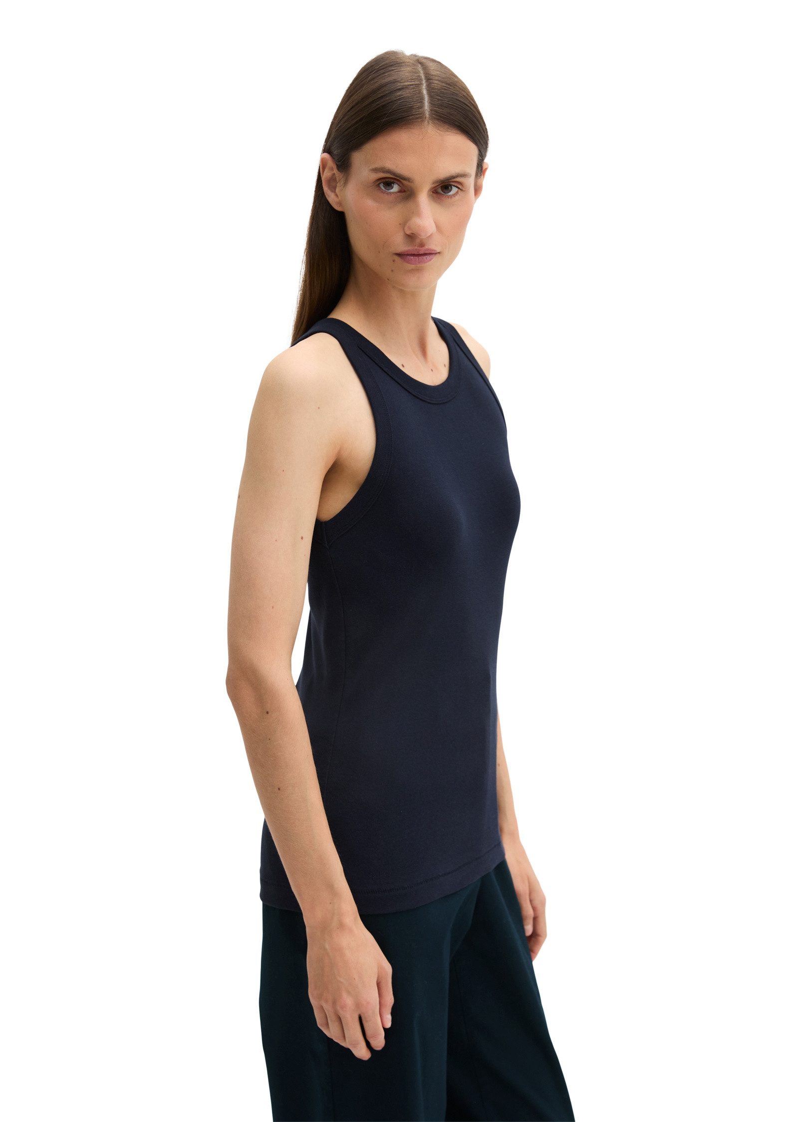 Marc O'Polo T-Shirt aus Rippjersey günstig online kaufen