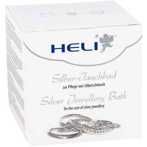 HELI Schmuck Geschenk Schmuckpflege Silber-Tauchbad für Silberschmuck Schmuckreiniger (enthält ein Tauchsieb sowie zusätzlich ein Mikrofaserpflegetuch)