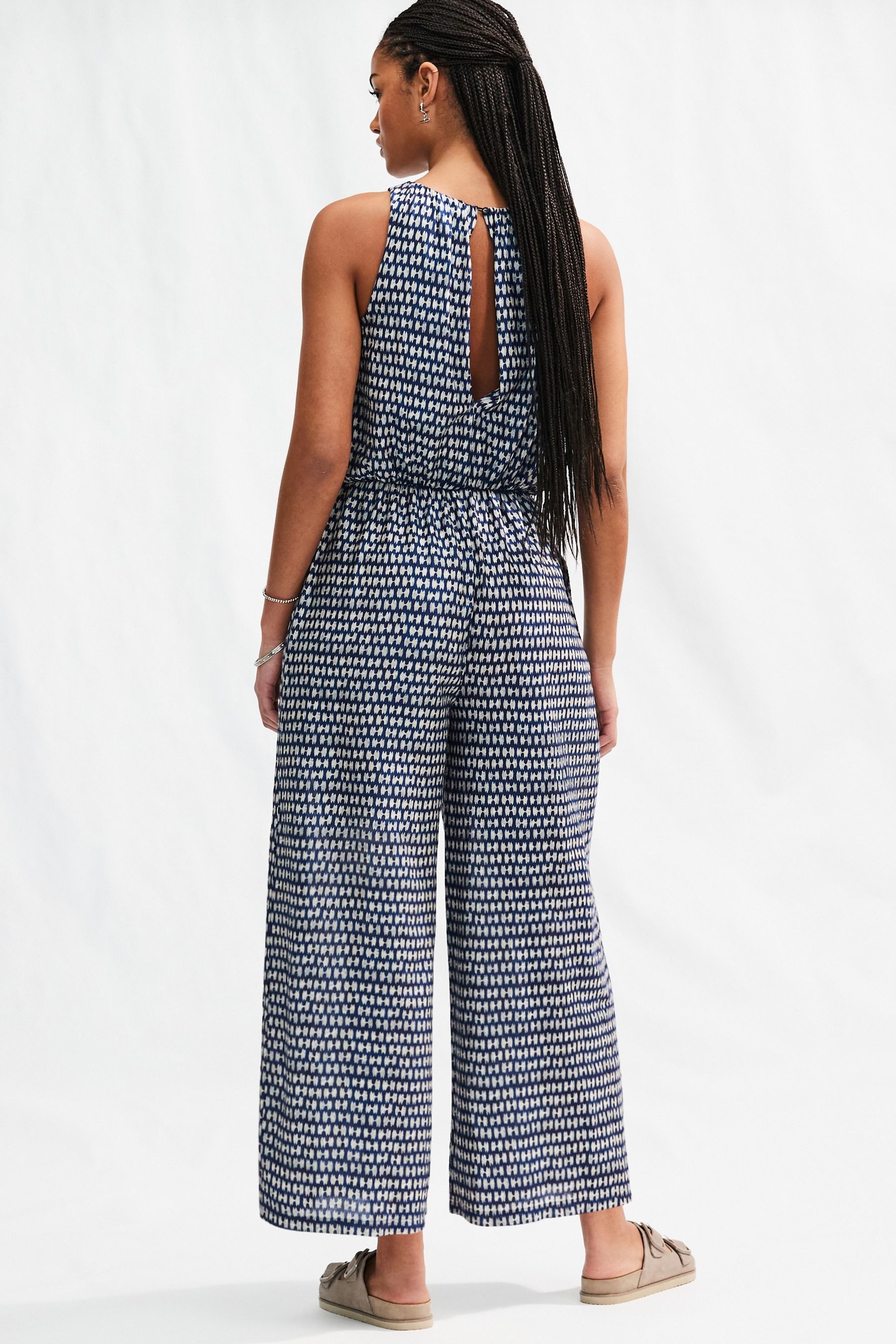 Next Jumpsuit Ärmelloser Jumpsuit mit weitem günstig online kaufen