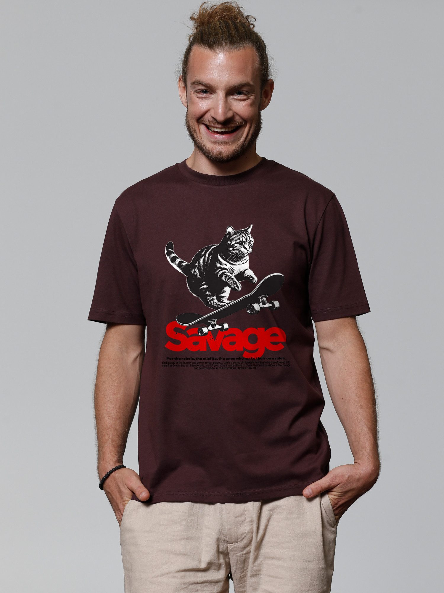 T-Shirt Savage cat