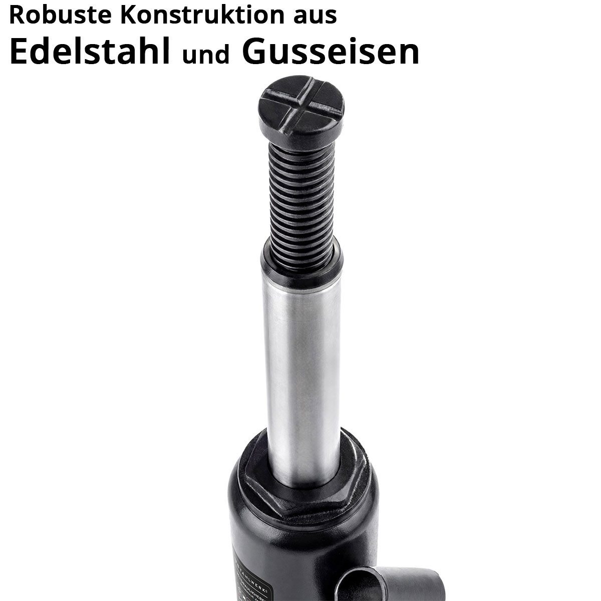 STAHLWERK Wagenheber Hydraulikheber 4 T 180 - 350 mm Stempelwagenheber Autoheber Wagenheber
