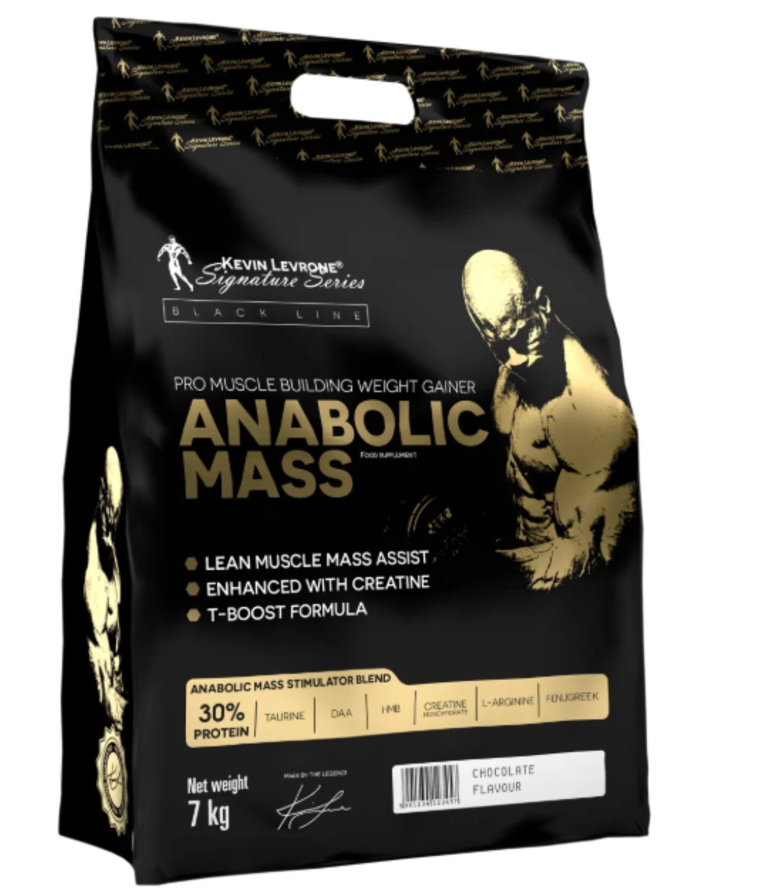 Kevin Levrone ANABOLIC MASS 7kg Kohlenhydrate Protein Eiweiß Kreatin Creatine Pulver, 1 er Dose à 1 St., 7000 g, enthält Molkenproteinkonzentrat, Kasein, Kreatinmonohydrat