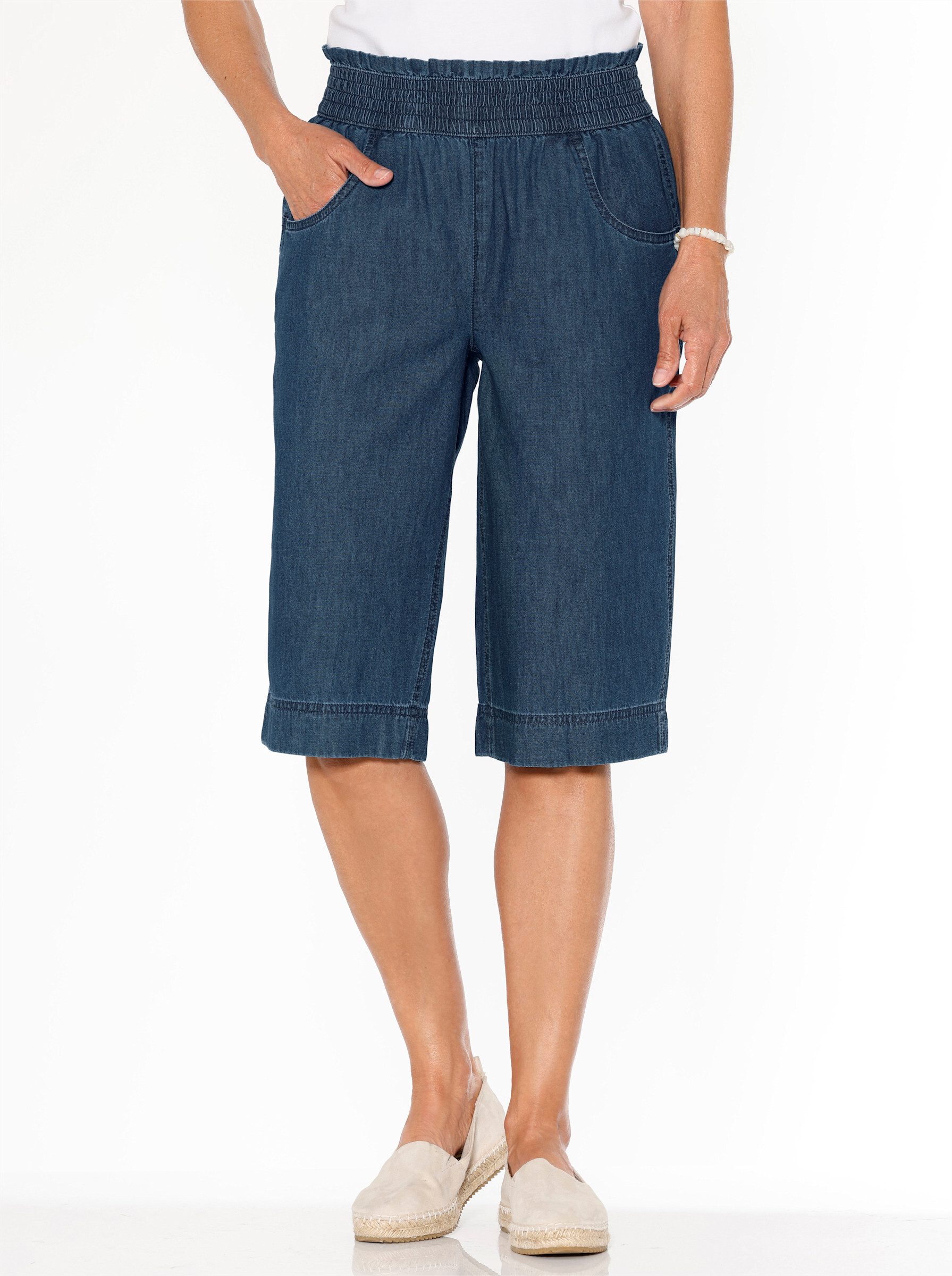 Sieh an! Jeansshorts Jeans-Bermudas erhöht – Bild 4 von 4