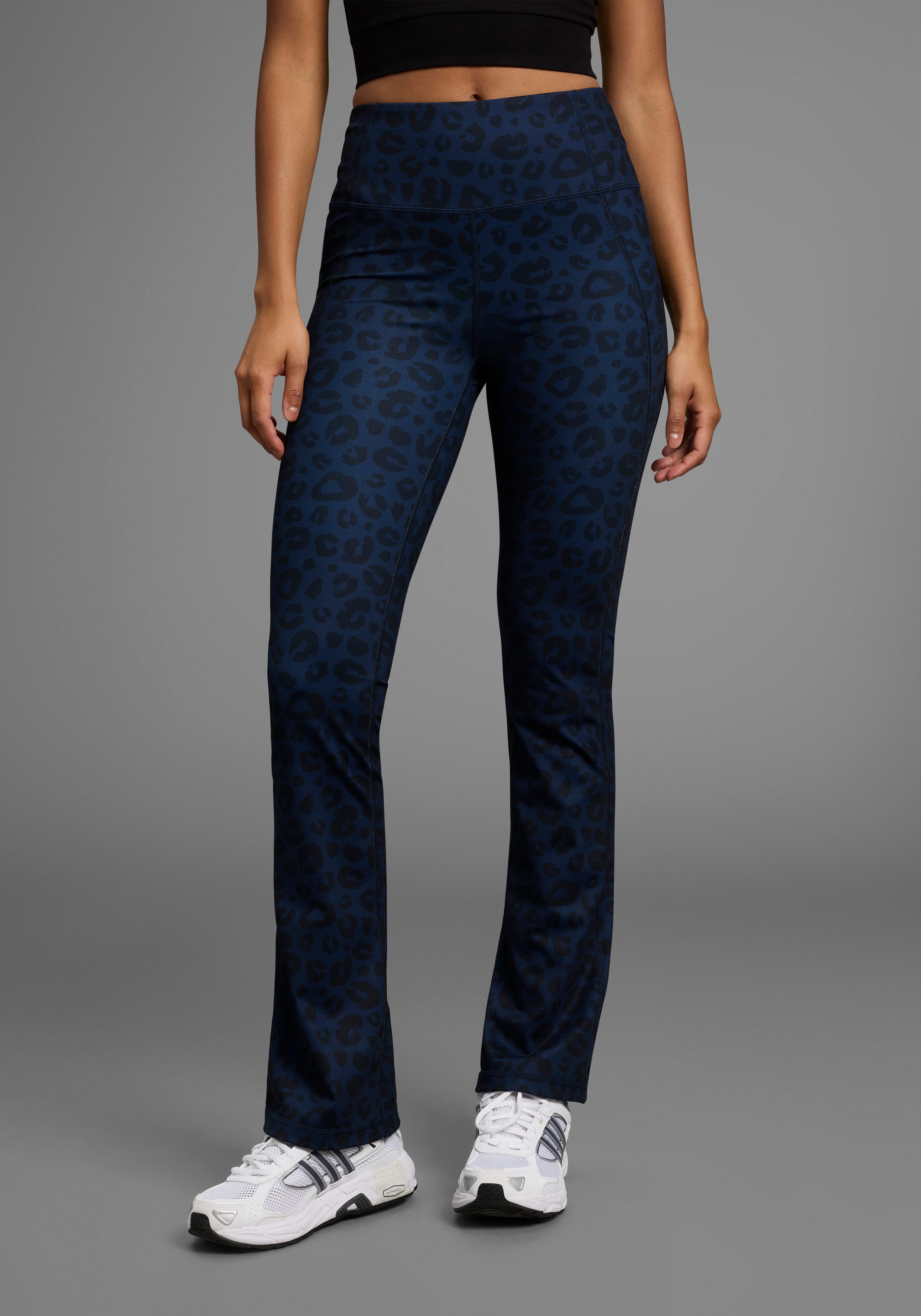 FAYN SPORTS Leggings Reflektor Logo-Print günstig online kaufen