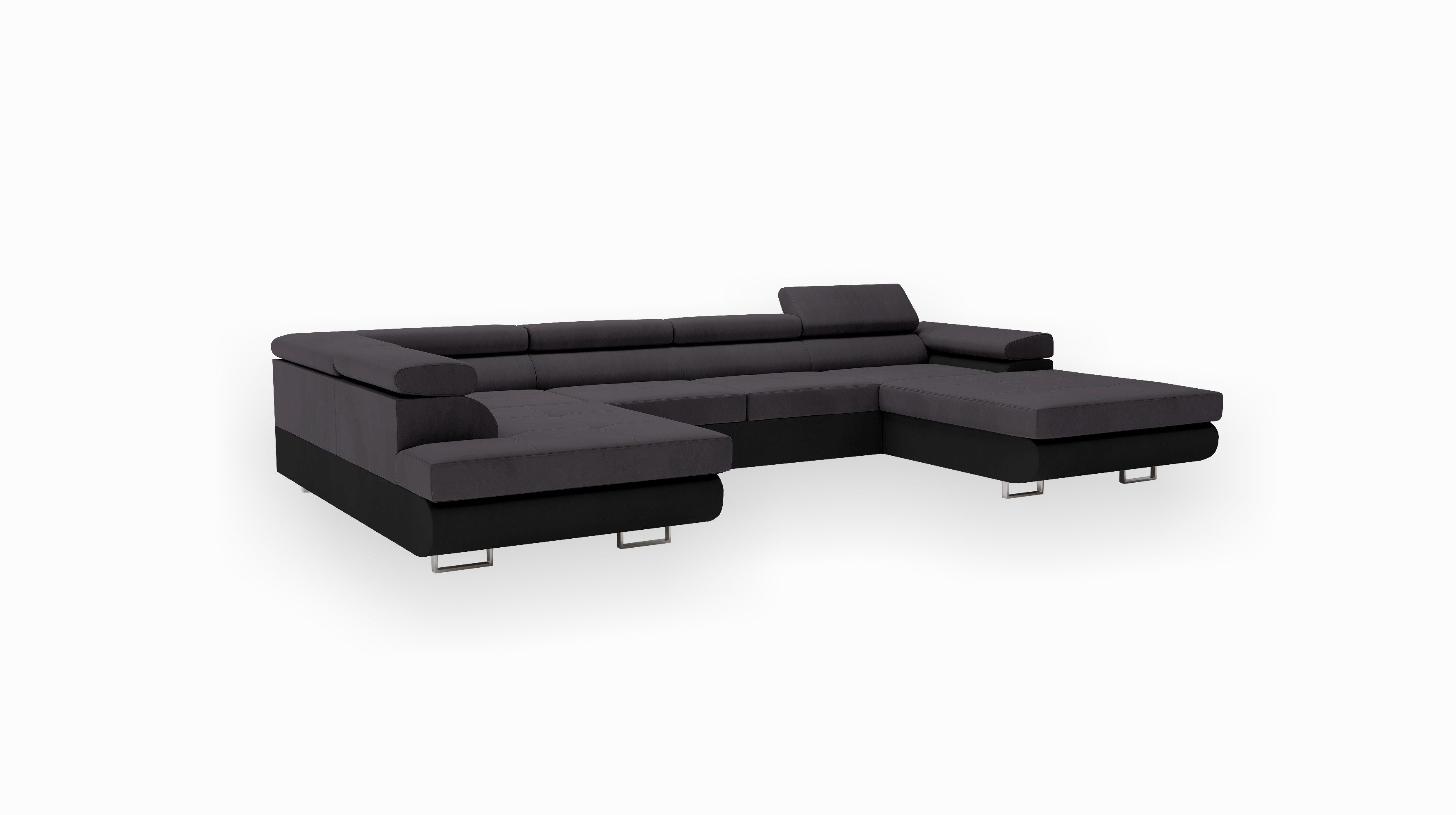 Goldstoff Wohnlandschaft RELAX U Ecksofa mit Schlaffunktion, Kunstleder & S günstig online kaufen