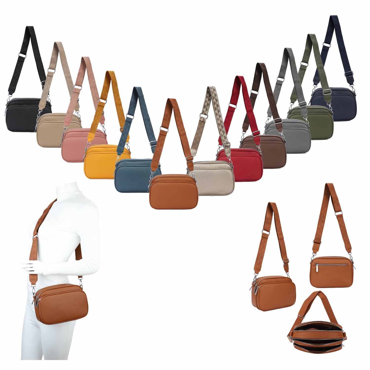 ITALYSHOP24 Schultertasche Damen Tasche Crossbody Umhängetasche günstig online kaufen