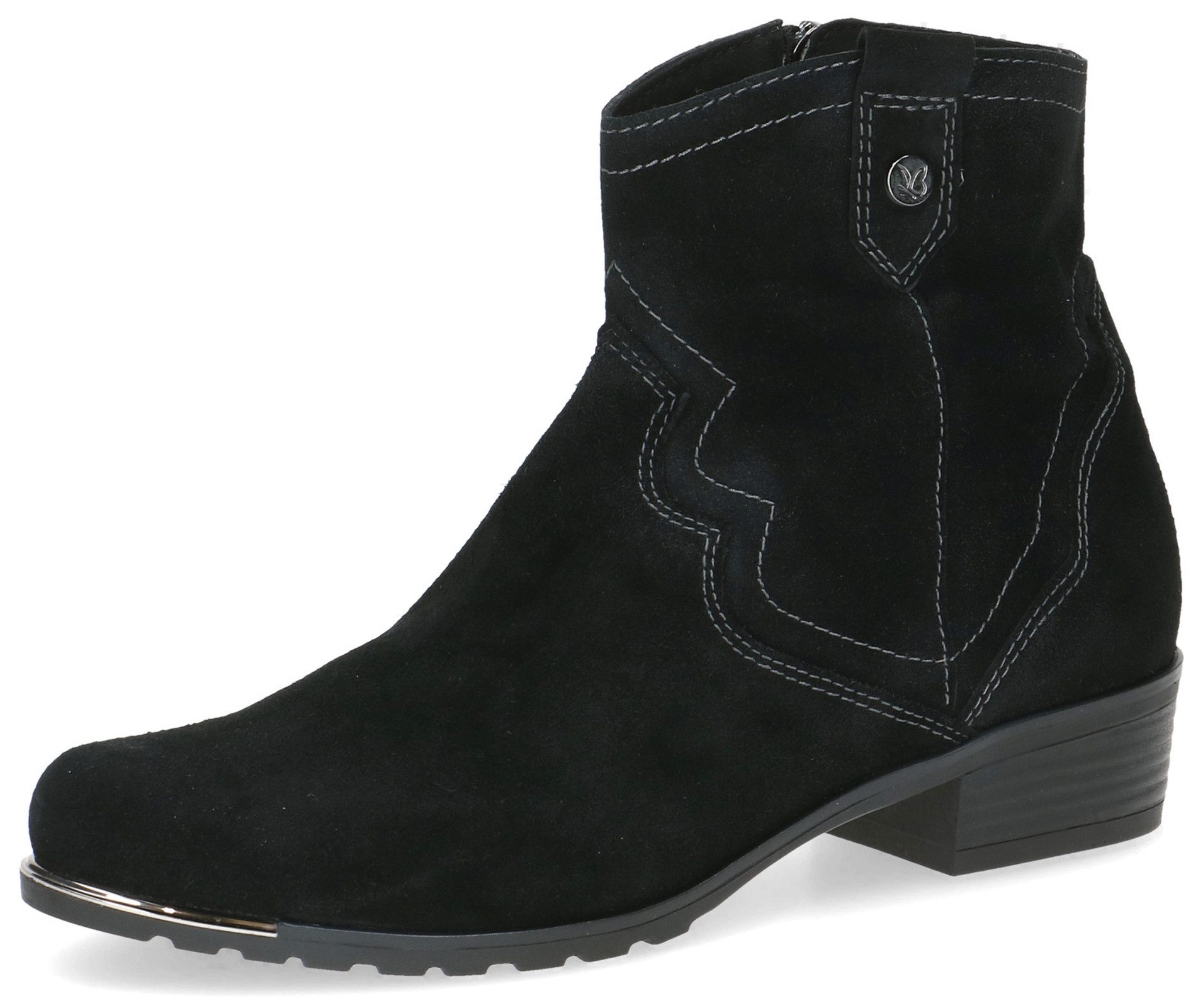 Caprice 9-25306-43 004 Black Suede Stiefelette