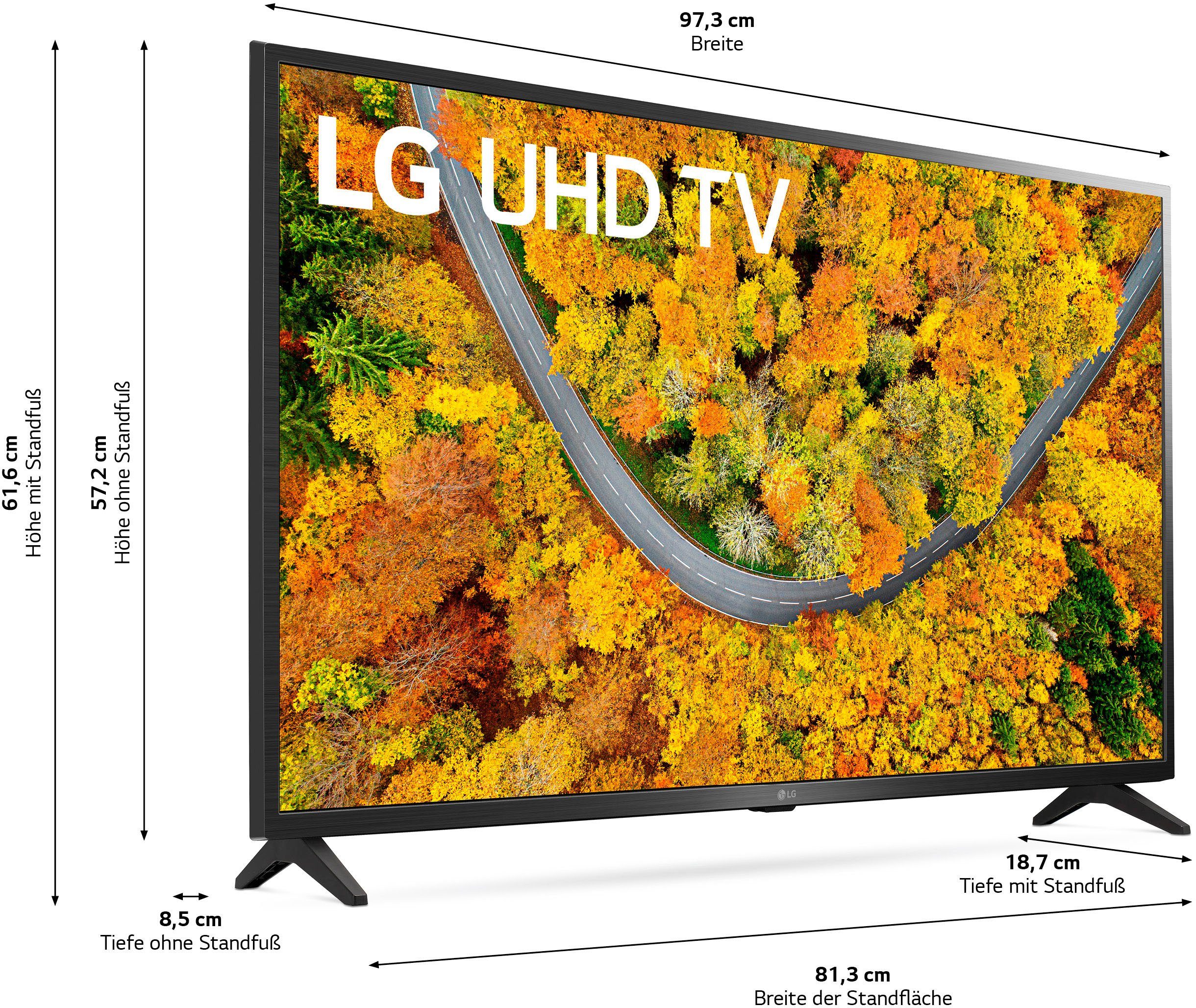LG 43UP75009LF LCD-LED Fernseher (108 cm/43 Zoll, 4K Ultra HD, Smart-TV,  HDR10 Pro, LG Local Contrast)