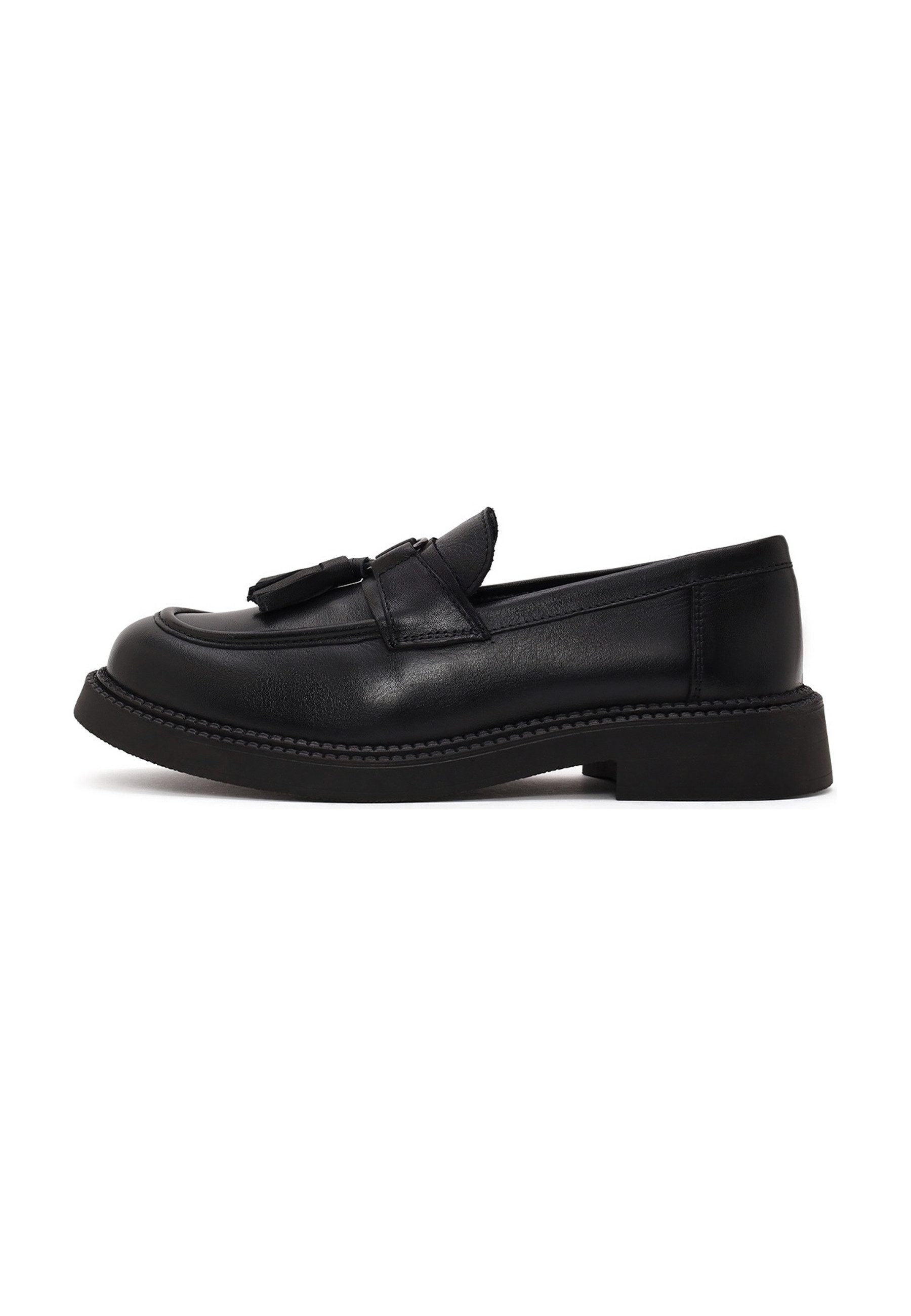 Derimod Leder Slipper Mit Quasten Loafer
