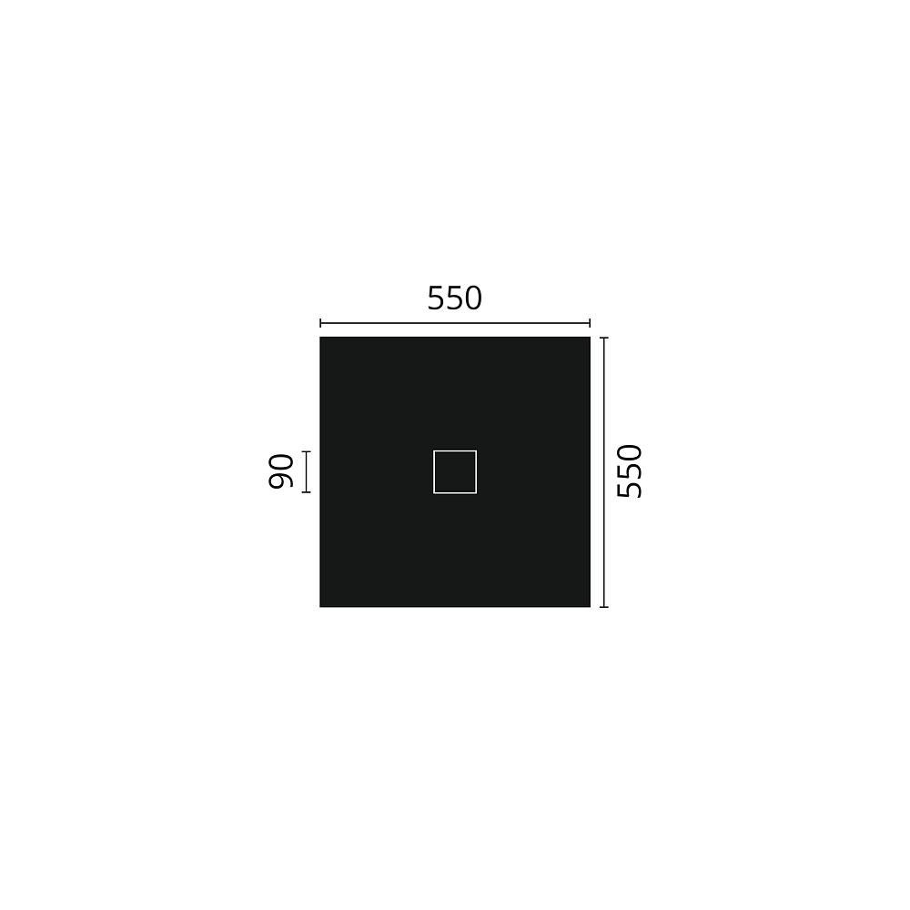 Wandpaneel MARQUET Zierelement, weiß, 55x55 Dekorelement) (Dekorpaneel, nmc Stuck-Wandpaneel, by BxL: NOËL & cm, vorgrundiert 3D 1-tlg., CS5,