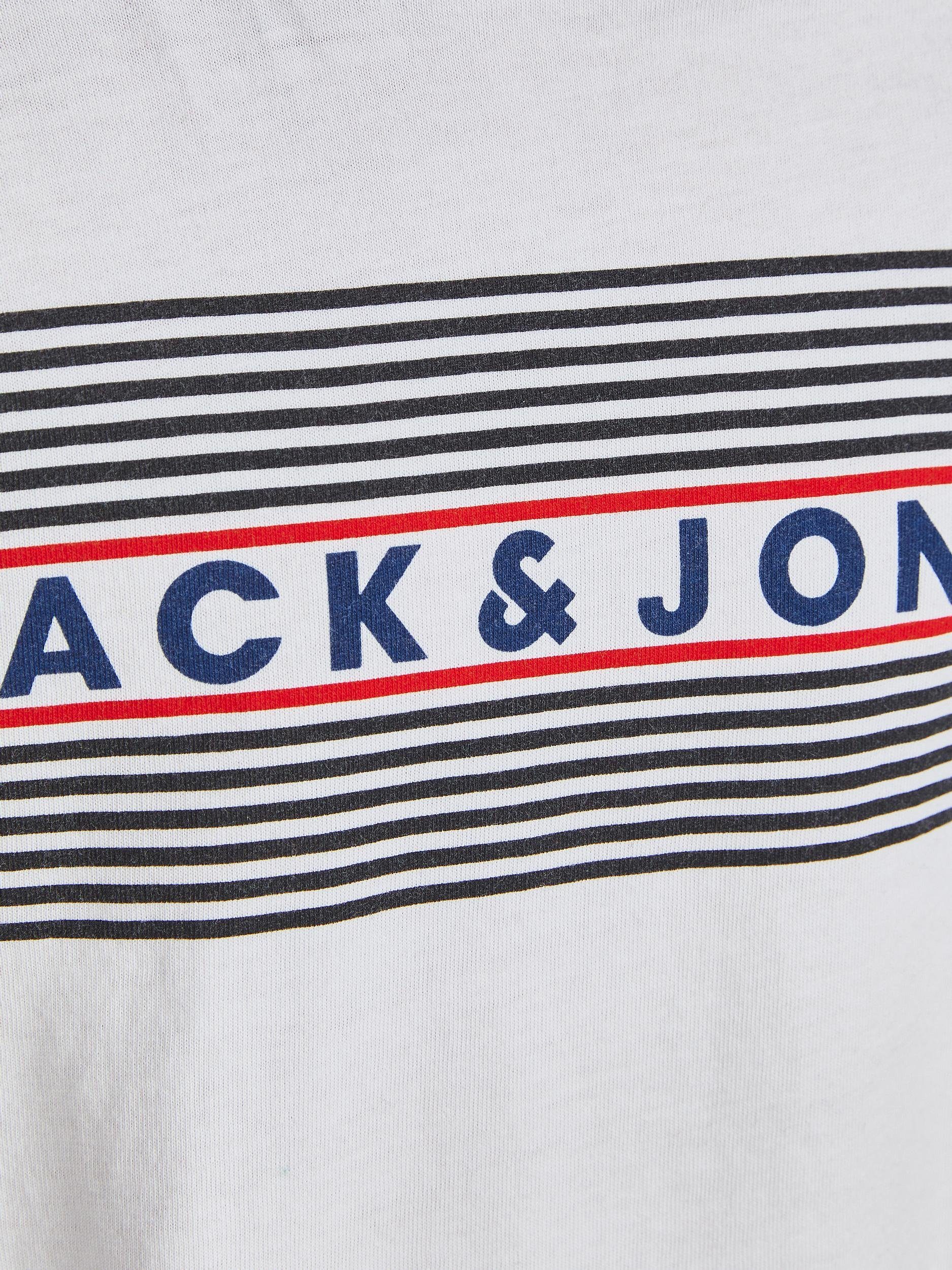 JJECORP Jack & TEE Junior white/PLAY2 LOGO Jones JNR T-Shirt O-NECK