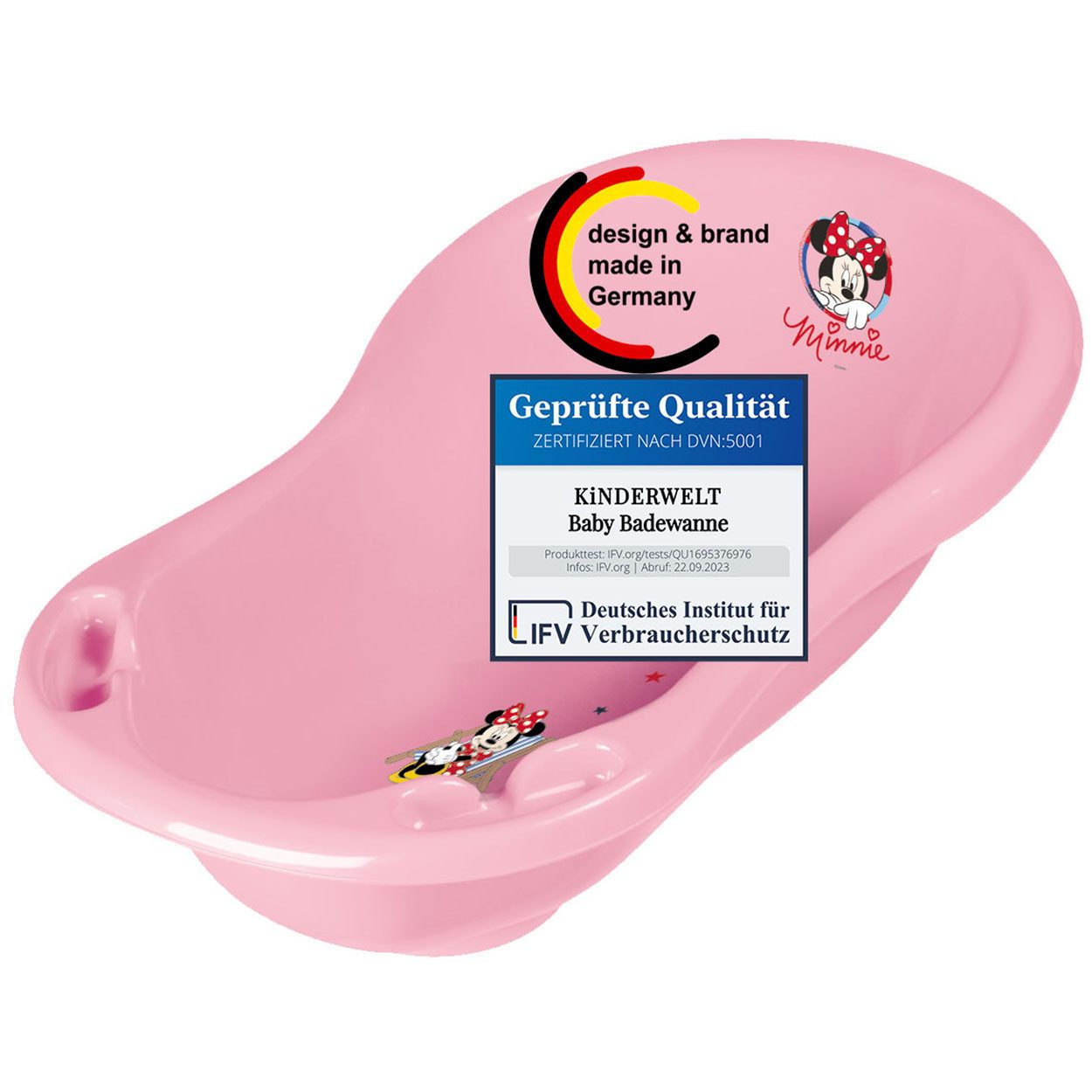 Babybadewanne Baby Badewanne 84 cm Disney Minni Maus Babywanne