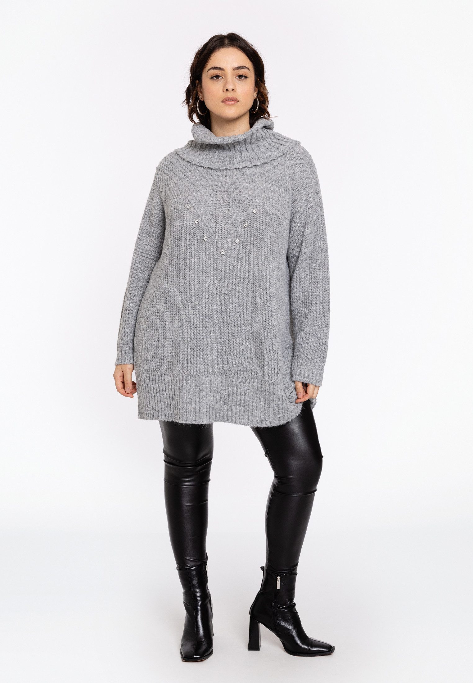 YOEK Longpullover Damen Pullover Mit Kragen günstig online kaufen