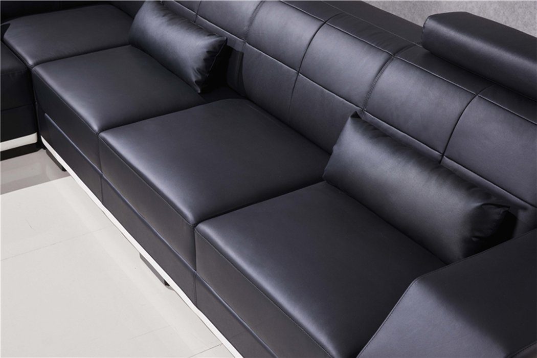 Ecksofa Sofa Big Form L in Made JVmoebel Ledersofa Europe Ecksofa Wohnlandschaft Couch,
