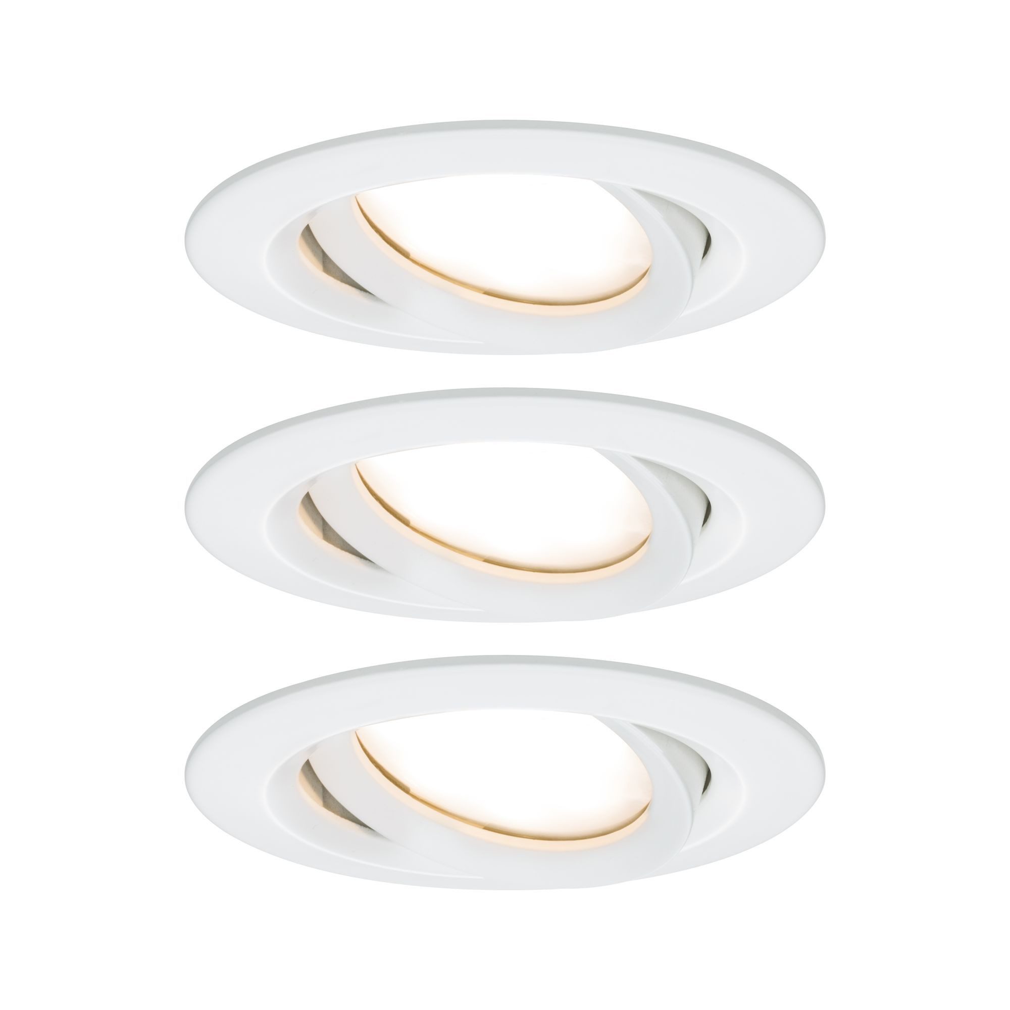 Paulmann LED Einbaustrahler 93682, im Lieferumfang enthalten, Aluminium