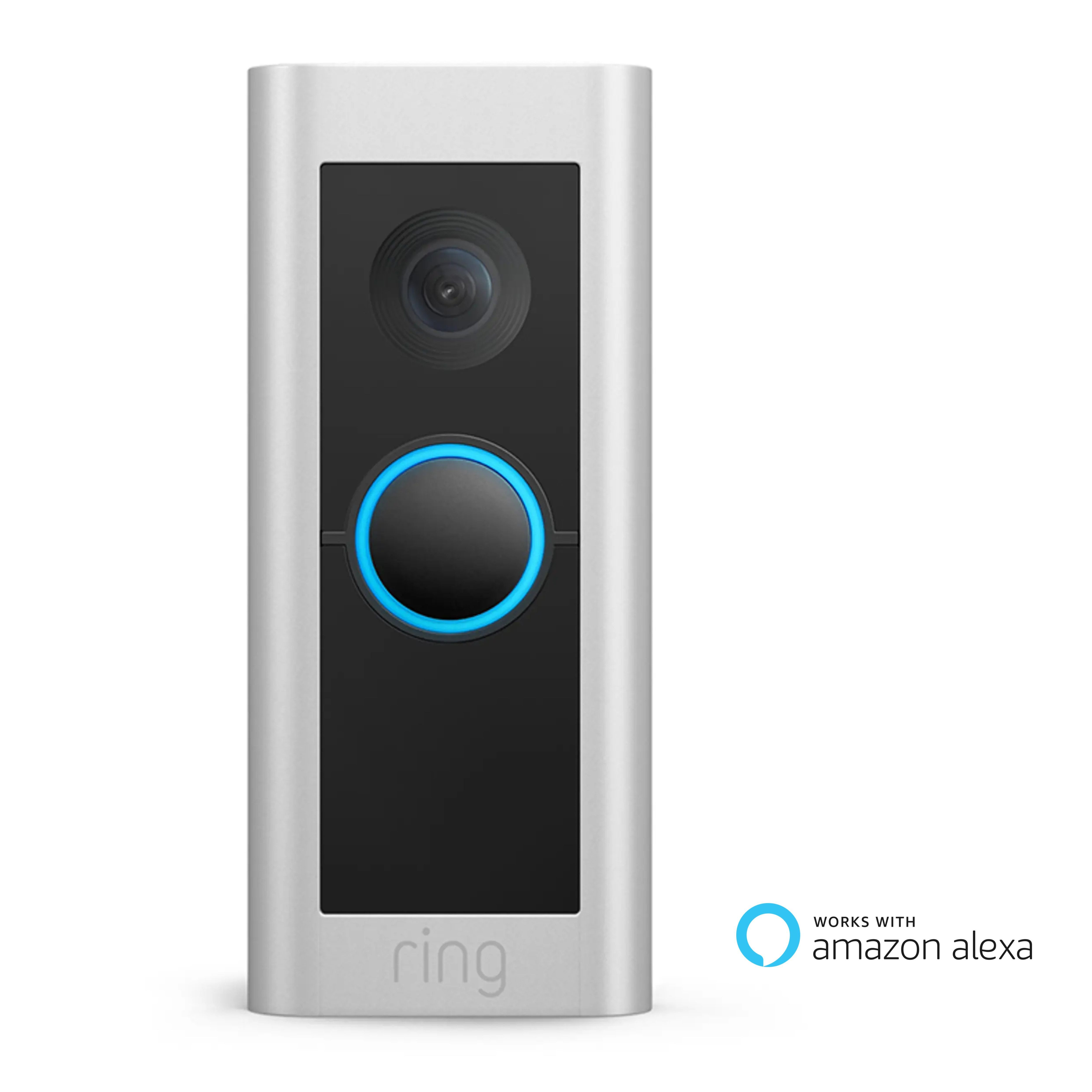 Ring Smart Home Türklingel Videotürklingel Pro Kabel, Klingel mit Kamera (Innenbereich, Außenbereich, WLAN, 1536p-HD-Video, Kopf-bis-Fuß-Aufnahme, 3D-Bewegungserfassung, WLAN)