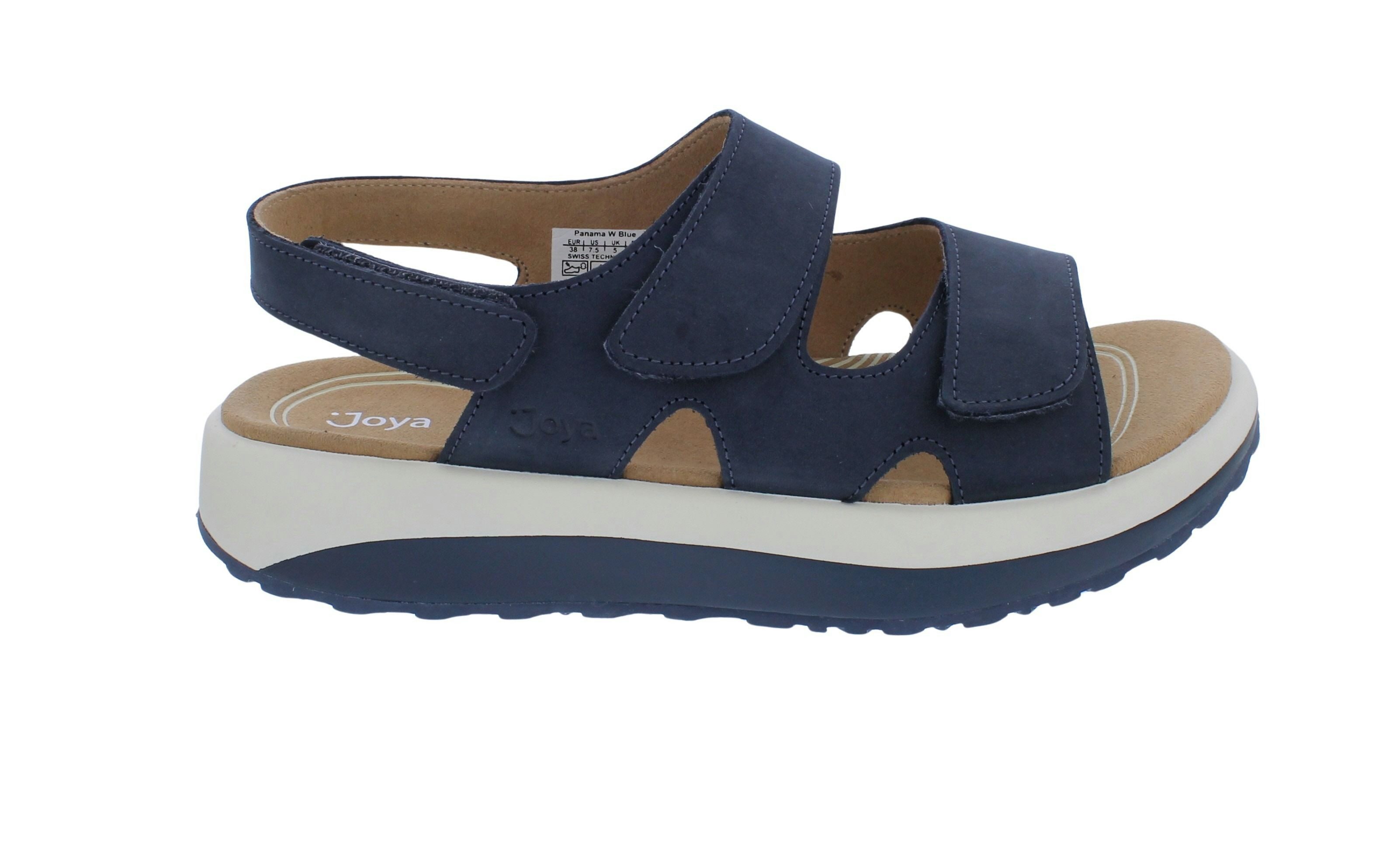 Joya Joya Sandale Panama Blue JY118A, Nubukleder, Klettverschluss, Senso-So Sandale