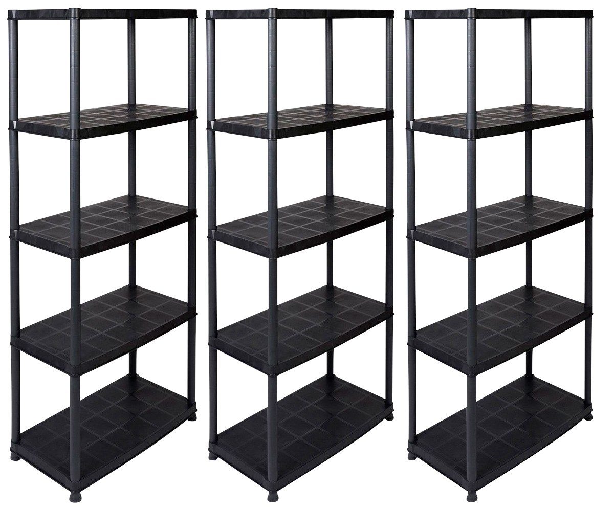 KREHER Schwerlastregal 3er Set, 5 Böden, Kunststoff online kaufen OTTO