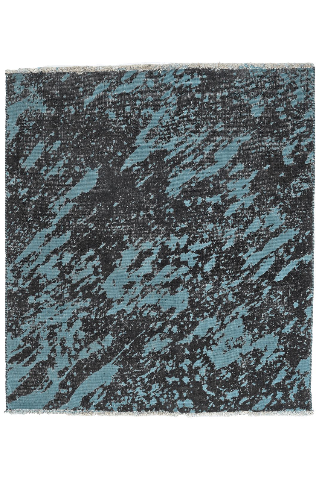Looma Teppich Vintage 145x131cm, rechteckig, Höhe: 6 mm, Vintage, Schurwolle, Unikat