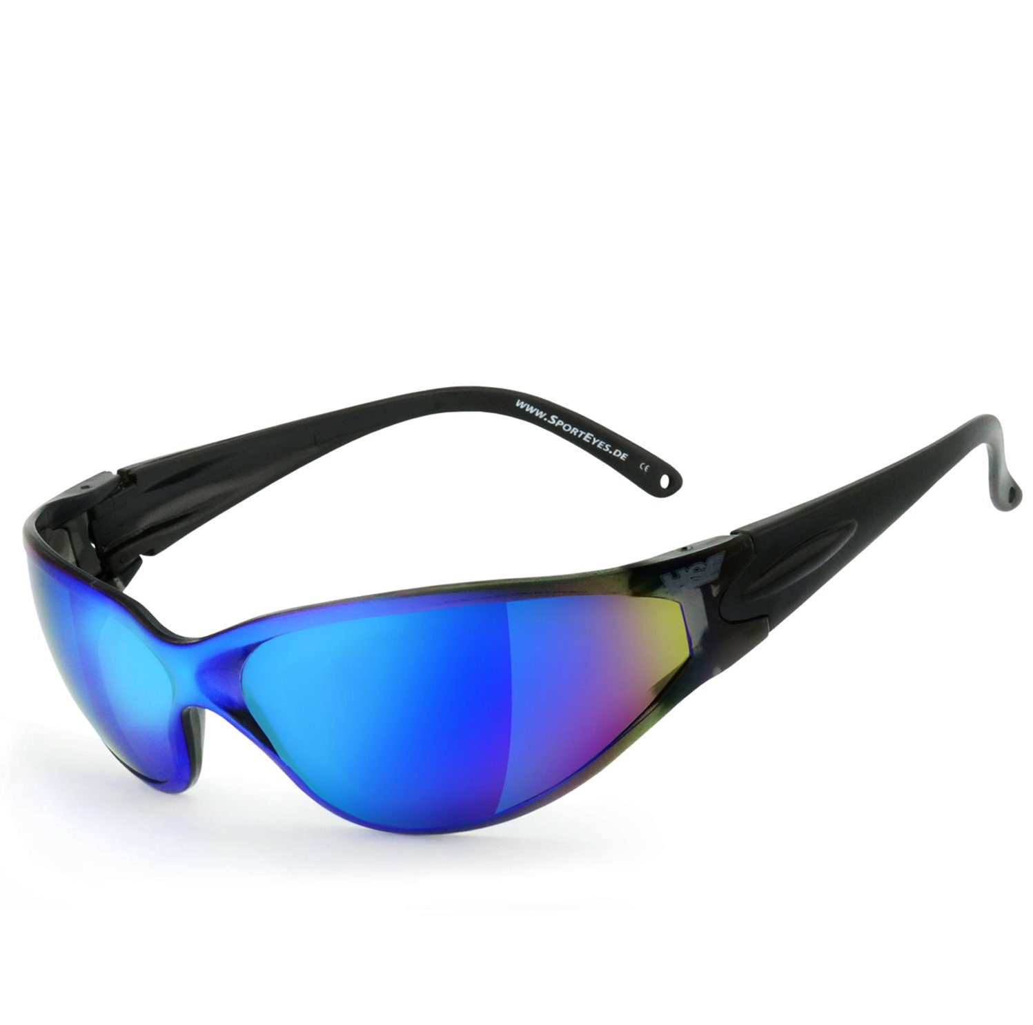 SportEyes DEUCE, durch - Steinschlagbeständig Kunststoff-Sicherheitsglas Sportbrille HSE BIG