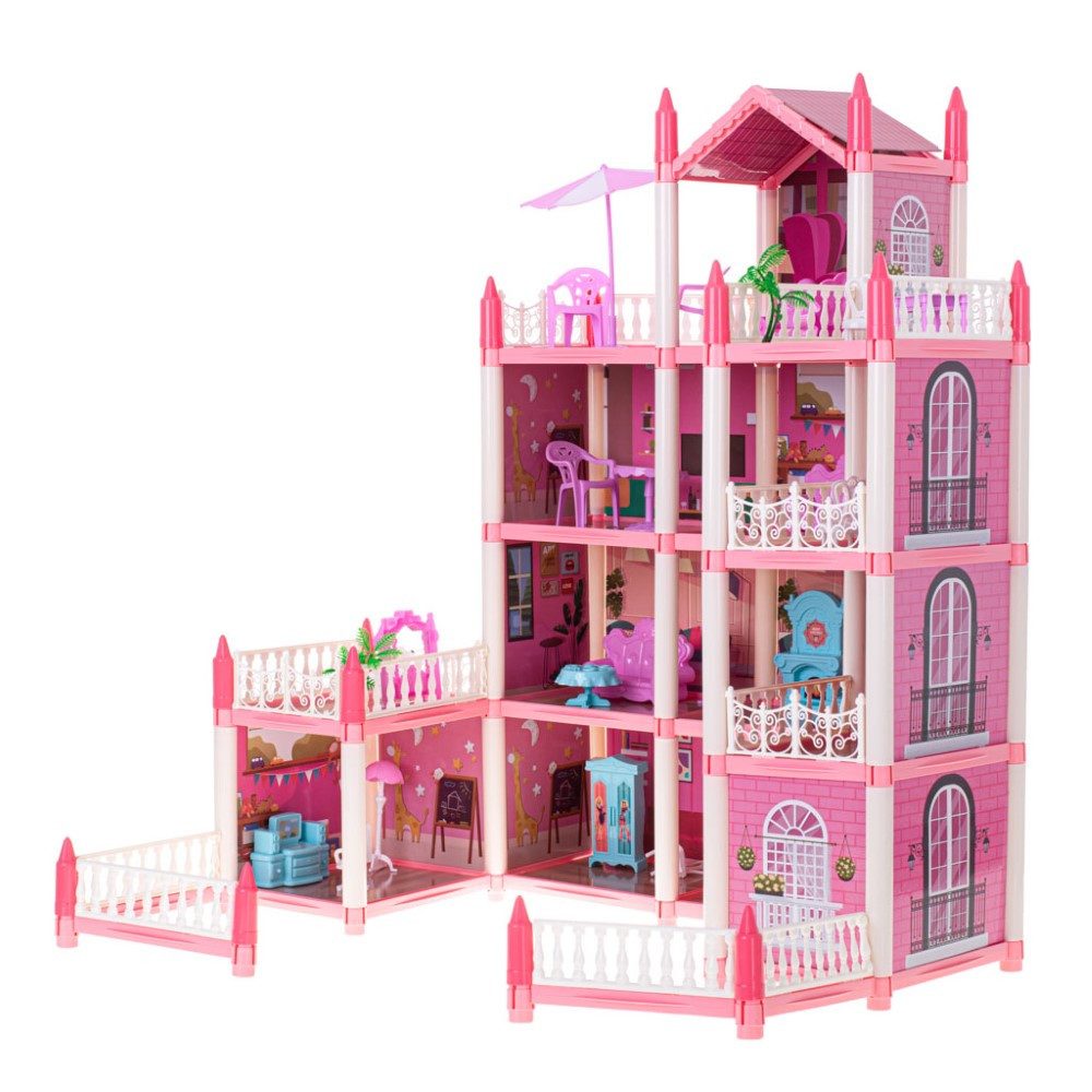Ikonka Puppenhaus XXXL Puppenhaus Villa 10 günstig online kaufen