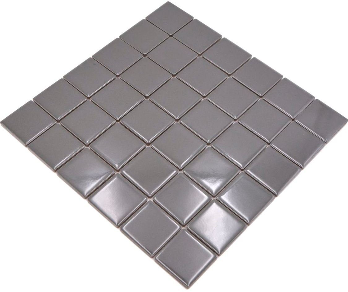 Mosani Mosaikfliesen Keramik Mosaik Fliese metall grau glänzend Плиткаspiegel Küchenwand