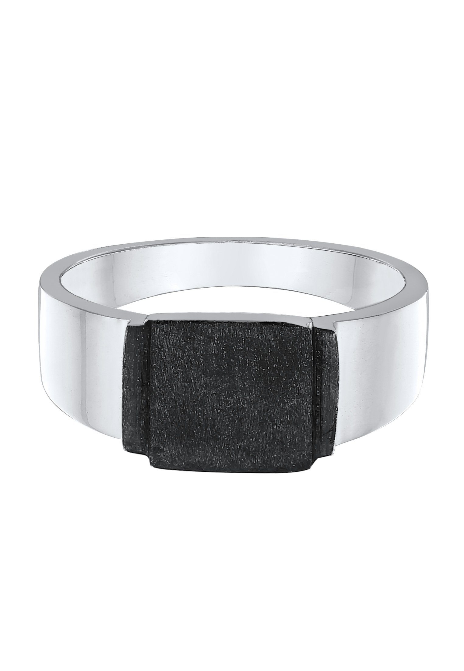 Kuzzoi Siegelring Herren Schwarz Siegelring Modern Silber 925