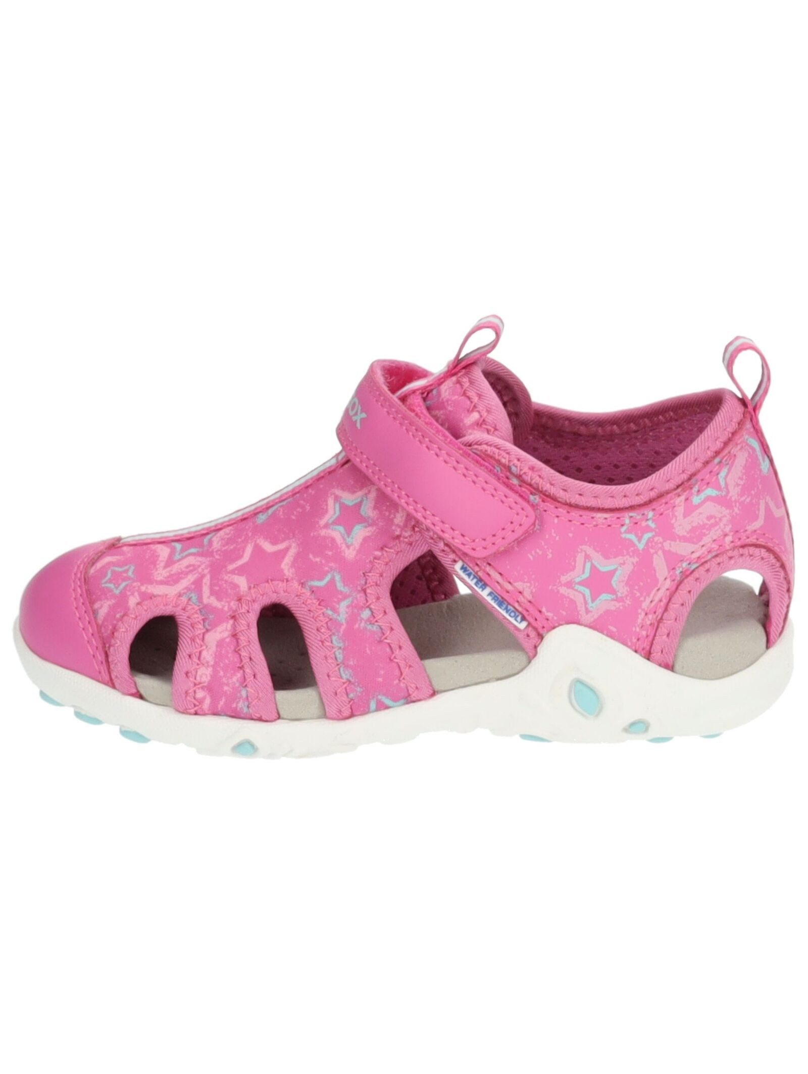 Geox Halbschuhe Lederimitat/Textil . Klettschuh