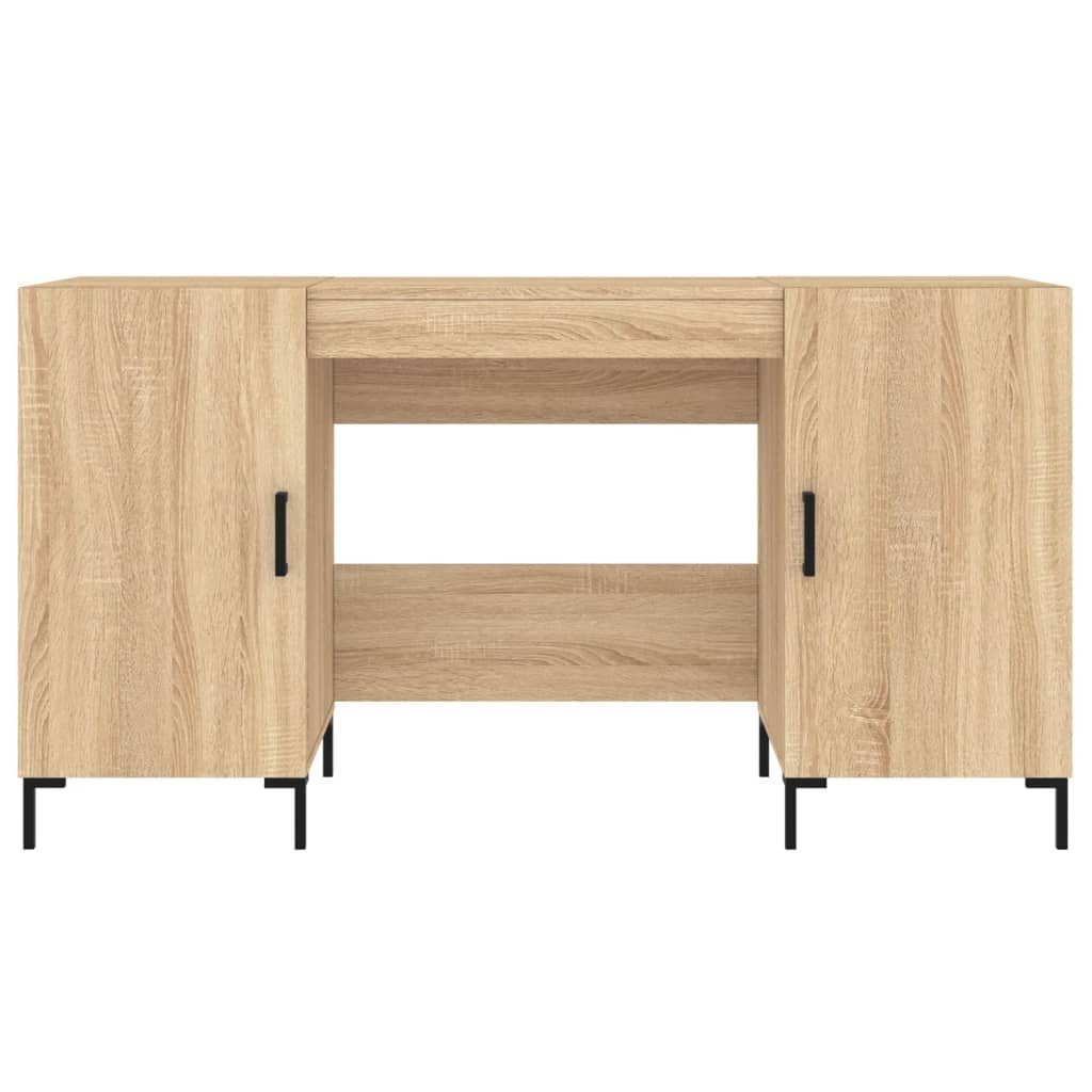 furnicato Schreibtisch Sonoma-Eiche 140x50x75 cm Holzwerkstoff