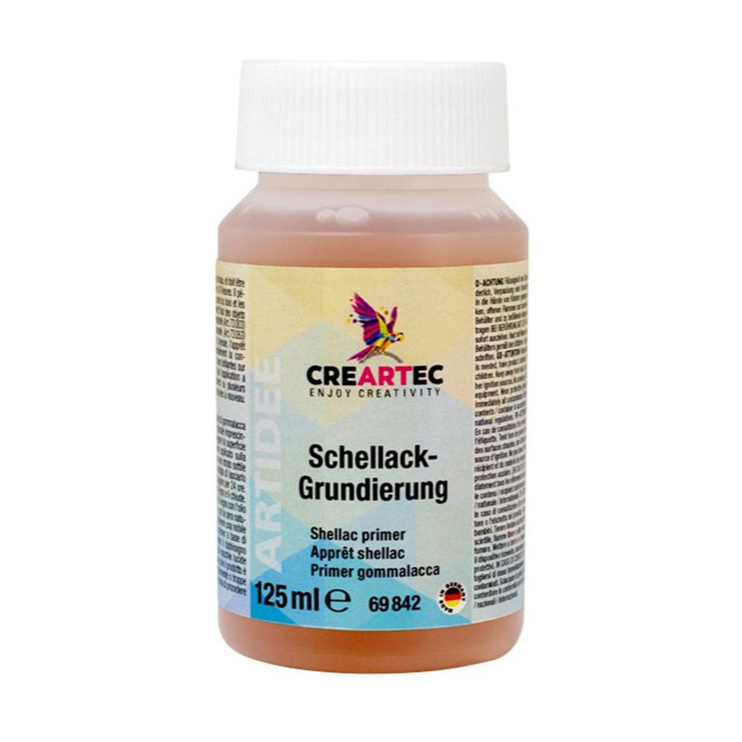 CREARTEC Modellierwerkzeug Schellack-Grundierung 125ml - Oberflächenschutz von Hölzern