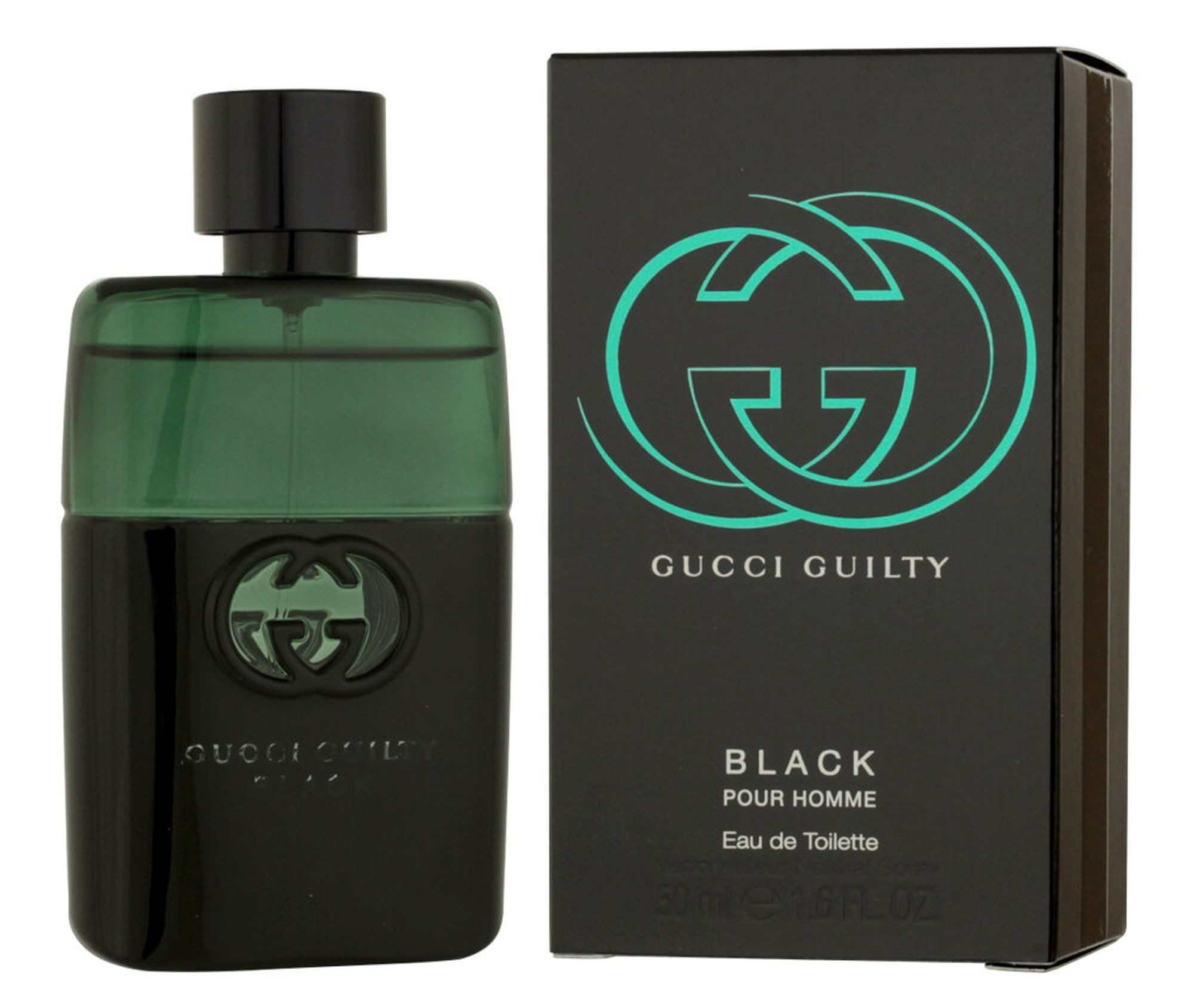 GUCCI Eau de Toilette Guilty Black Pour Homme EDT Herren Spray, Frisch-würziger Duft mit Orangenblüten, Koriander und Patchouli