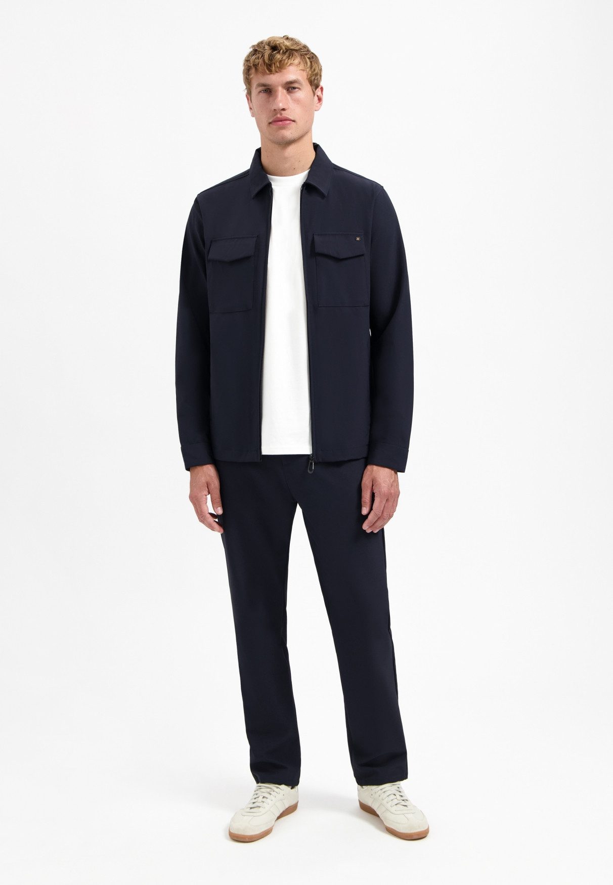 NO EXCESS Langarmhemd No Excess Sedoc-Reise-Overshirt