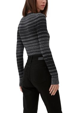 s.Oliver Strickpullover Pullover mit Glitzereffekt Glitzergarn