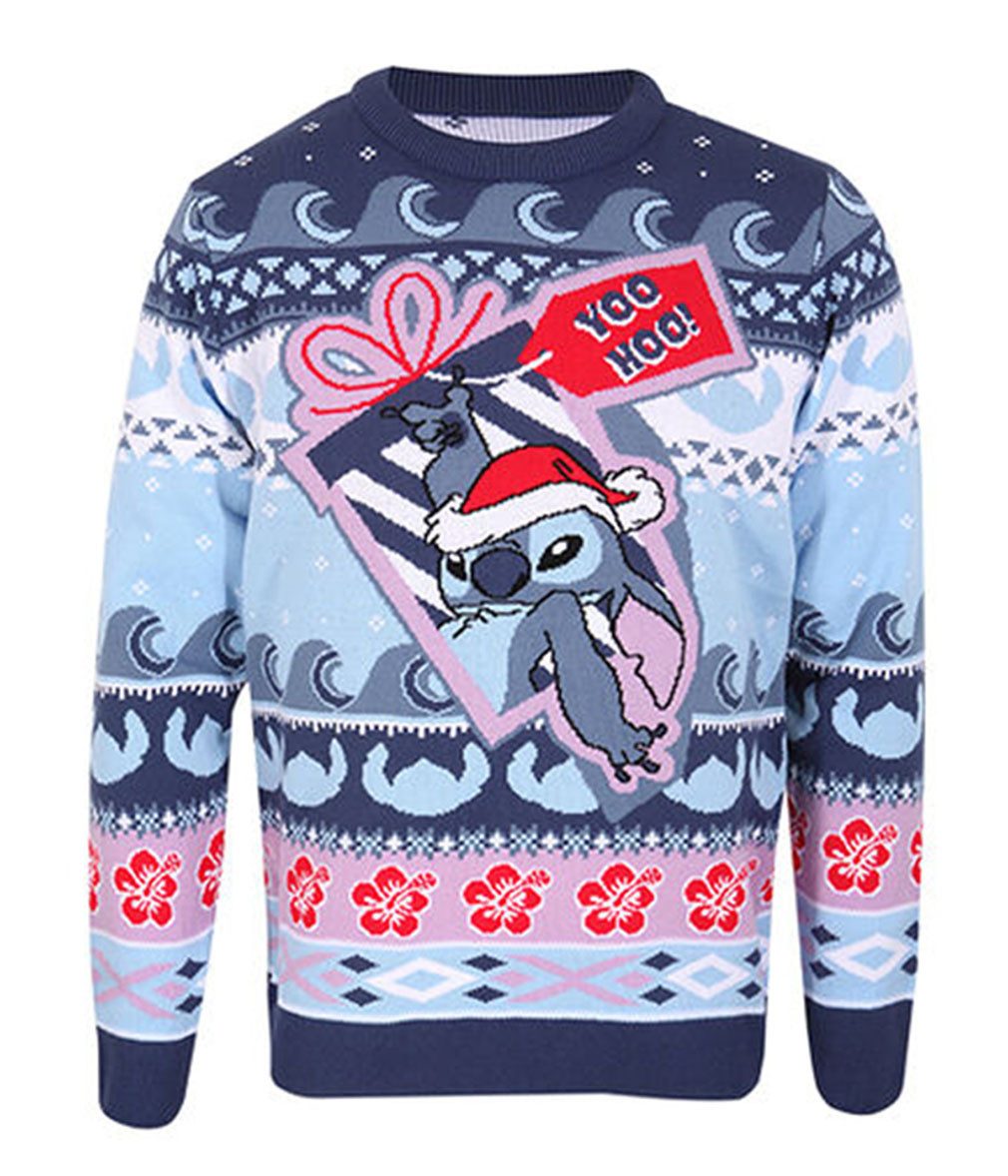 Lilo & Stitch Weihnachtspullover Yoo Hoo Disney Christmas Sweater Strickpullover