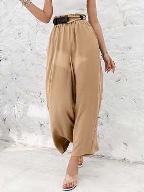 KIKI Loungepants Damenhose mit weitem Bein – Sommer-Freizeithose Baumwolle Leinen