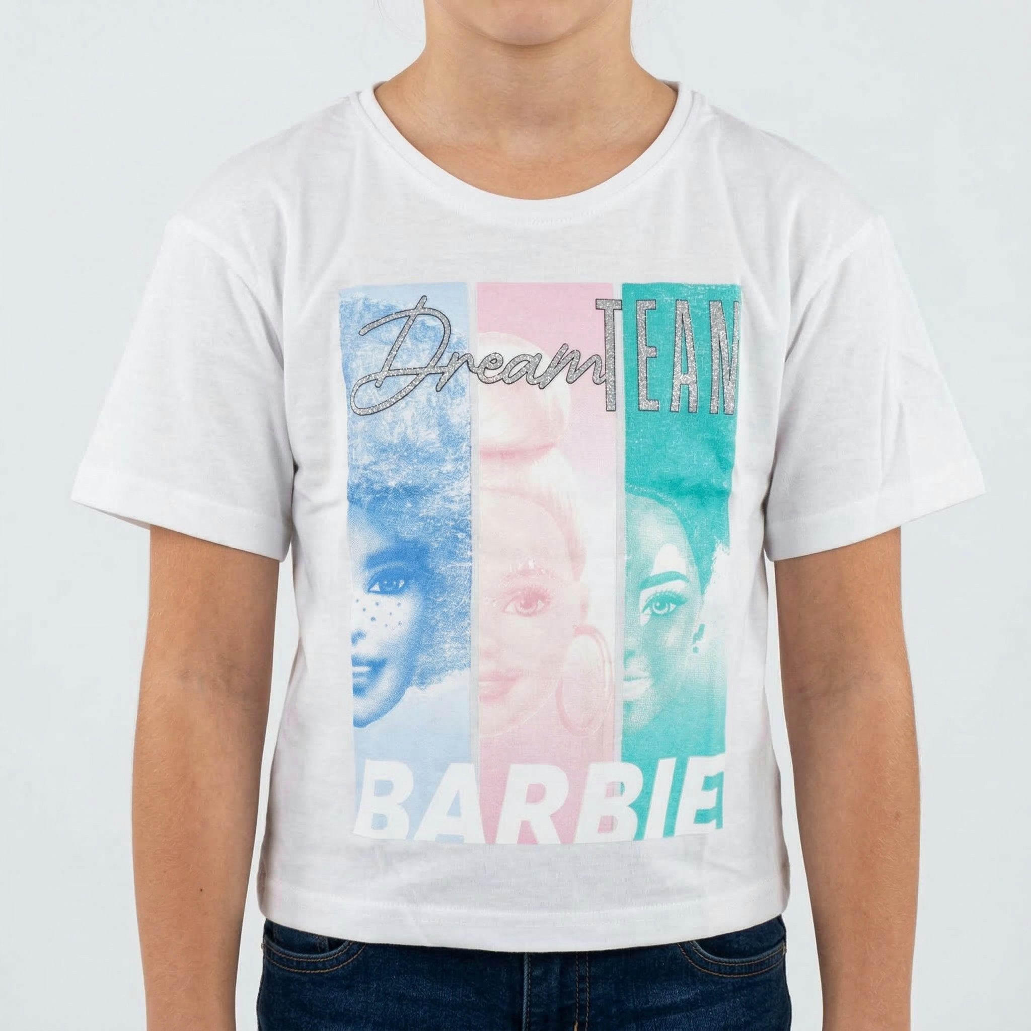 Barbie Print-Shirt Barbie and Friends Mädchen T-Shirt kurzarm Shirt 100% Baumwolle, Gr. 134 bis 164