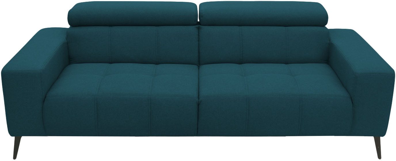 DOMO collection 2-Sitzer Trento, mit Kufenfuß oder Einzelfuß, whlw. verstellbare Kopfteile, passend für gängige Saugroboter