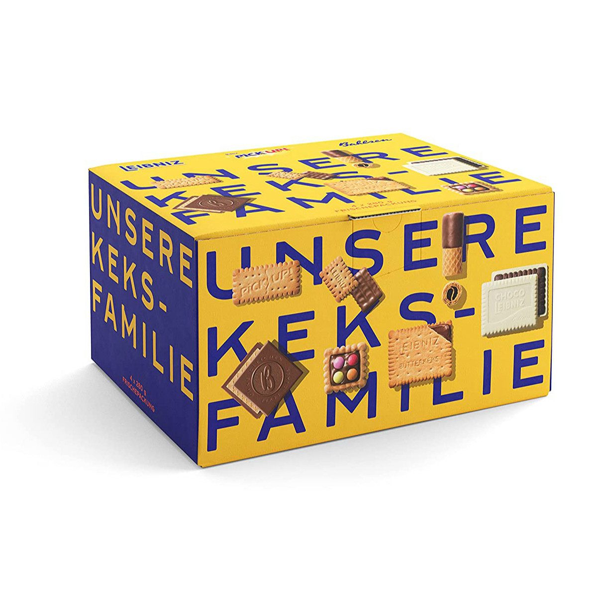 LEIBNIZ Kekse, Bahlsen Unsere Keksfamilie Keksmischung mit 7 Kekssorten 1120g