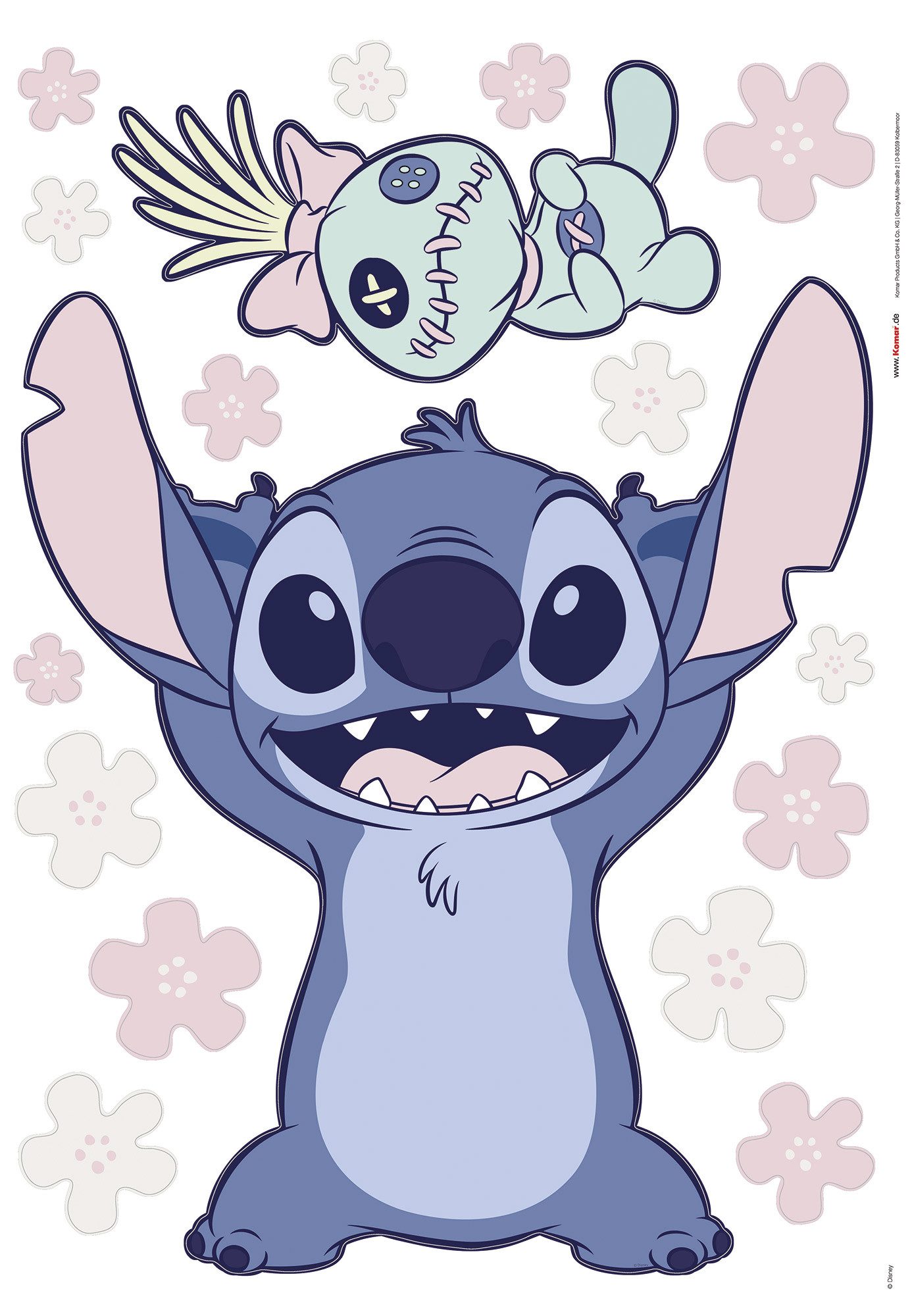 Komar Wandtattoo Disney Lilo and Stitch Lifesize (1 St), Künstler: Disney, günstig online kaufen