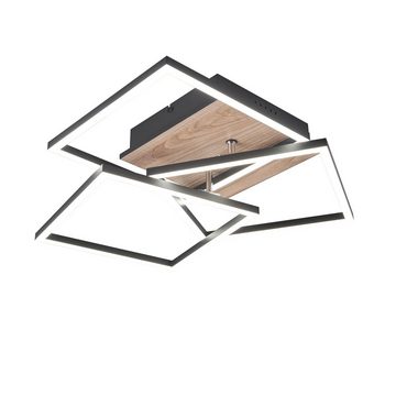 TRIO Leuchten Deckenleuchte R62883135 Deckenleuchte MOBILE Holznachbildung 27W LED