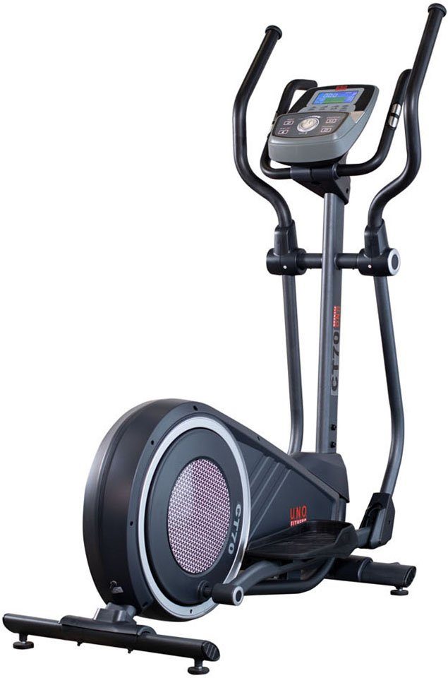 U.N.O. FITNESS Crosstrainer-Ergometer CT 70 (Fitnessgerät, Bluetooth), 150 kg max. Benutzergewicht, 32 Widerstandsstufen