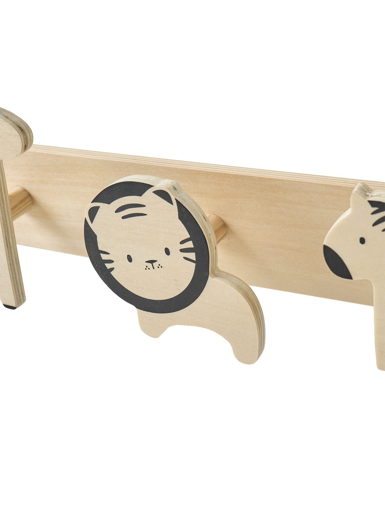 vertbaudet Wandgarderobe Kinderzimmer Garderobenleiste mit Dschungeltieren günstig online kaufen